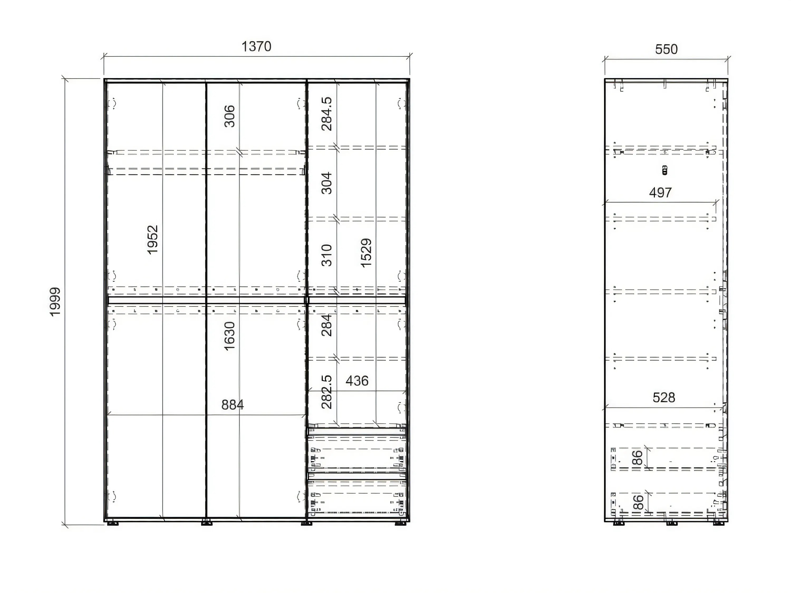 Wardrobe Elbteni 110