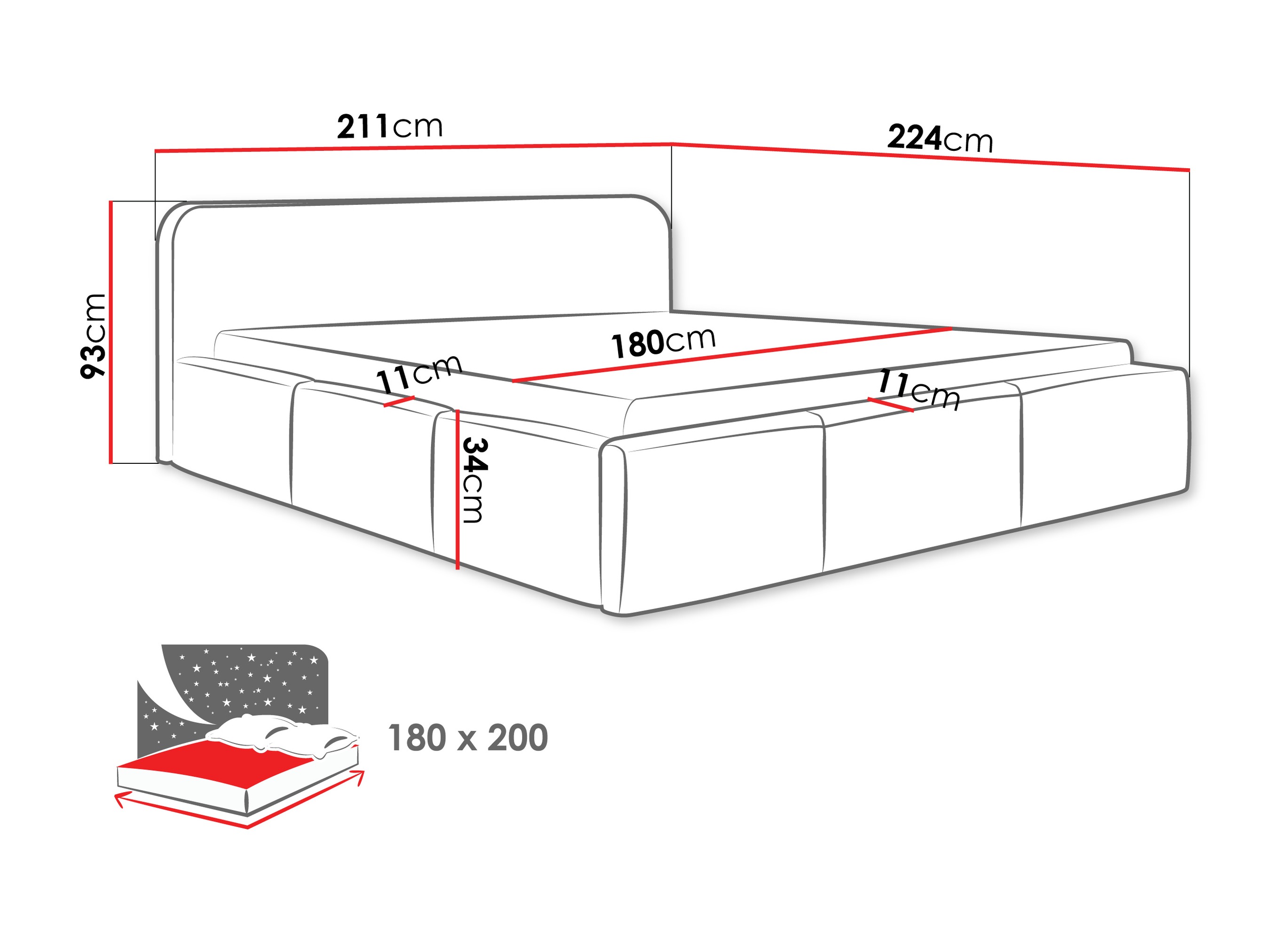 Bed TrendyNest 137 (Kronos 09)