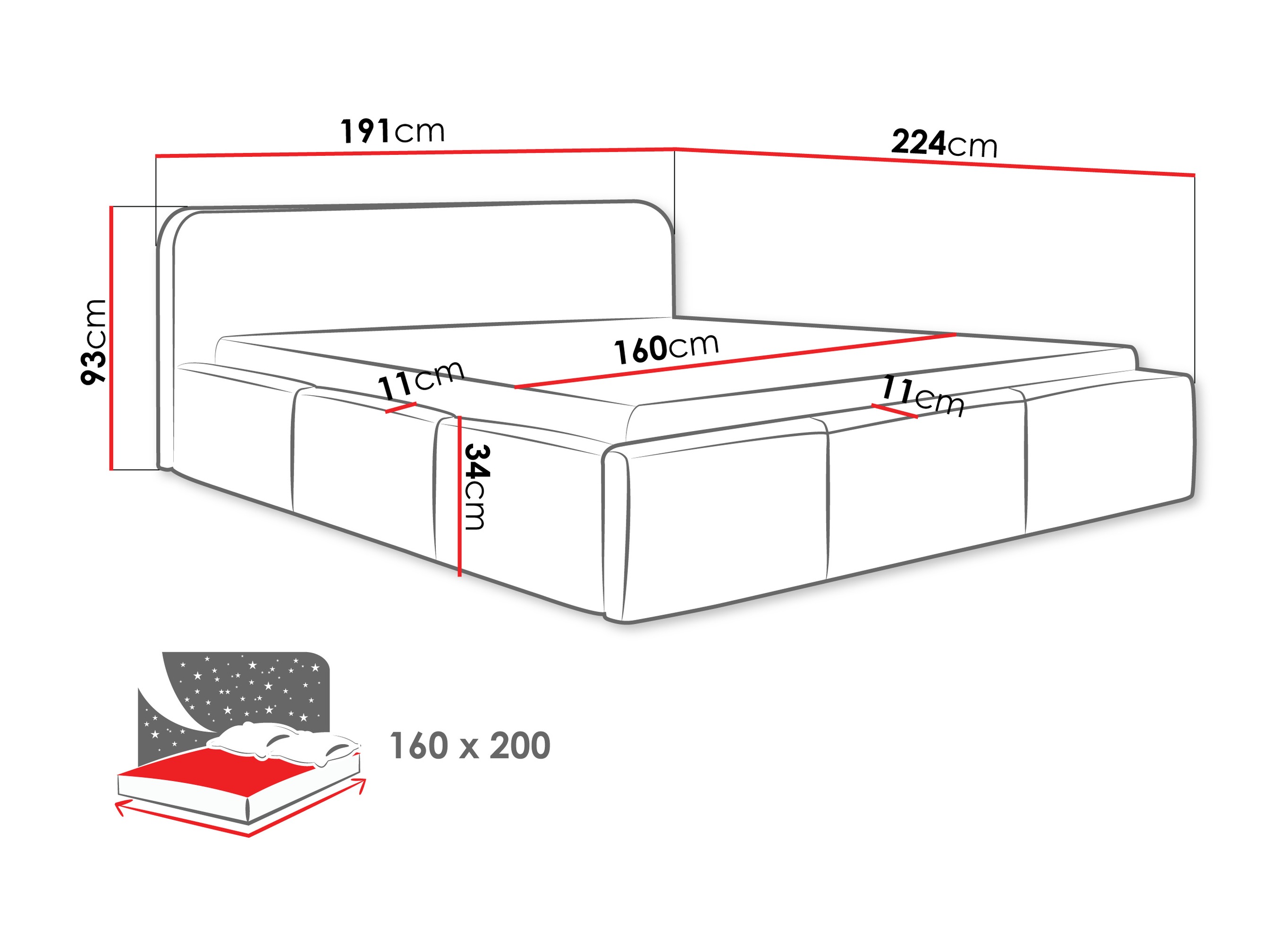 Bed TrendyNest 137 (Kronos 29)