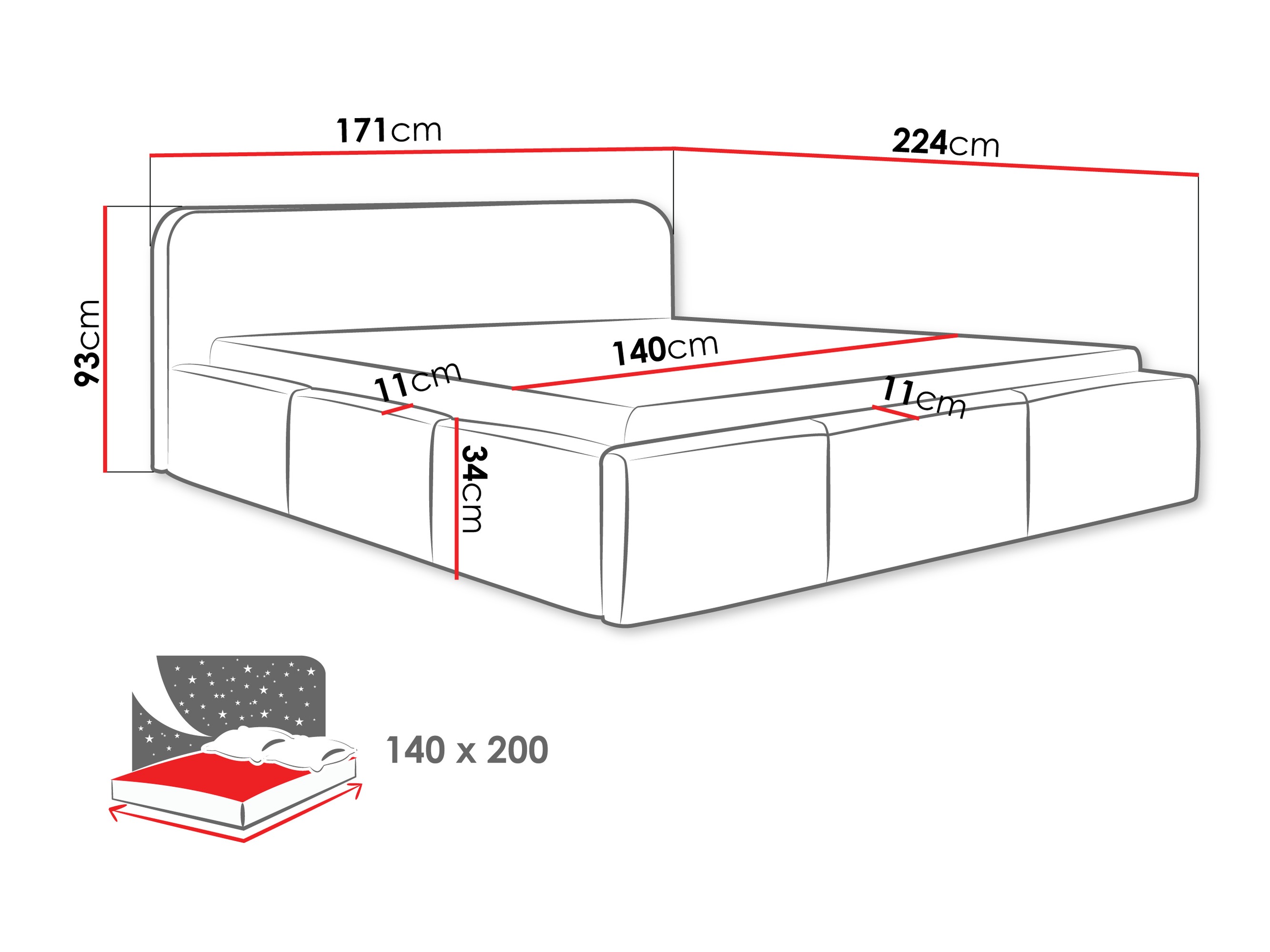 Bed TrendyNest 137 (Paros 05)