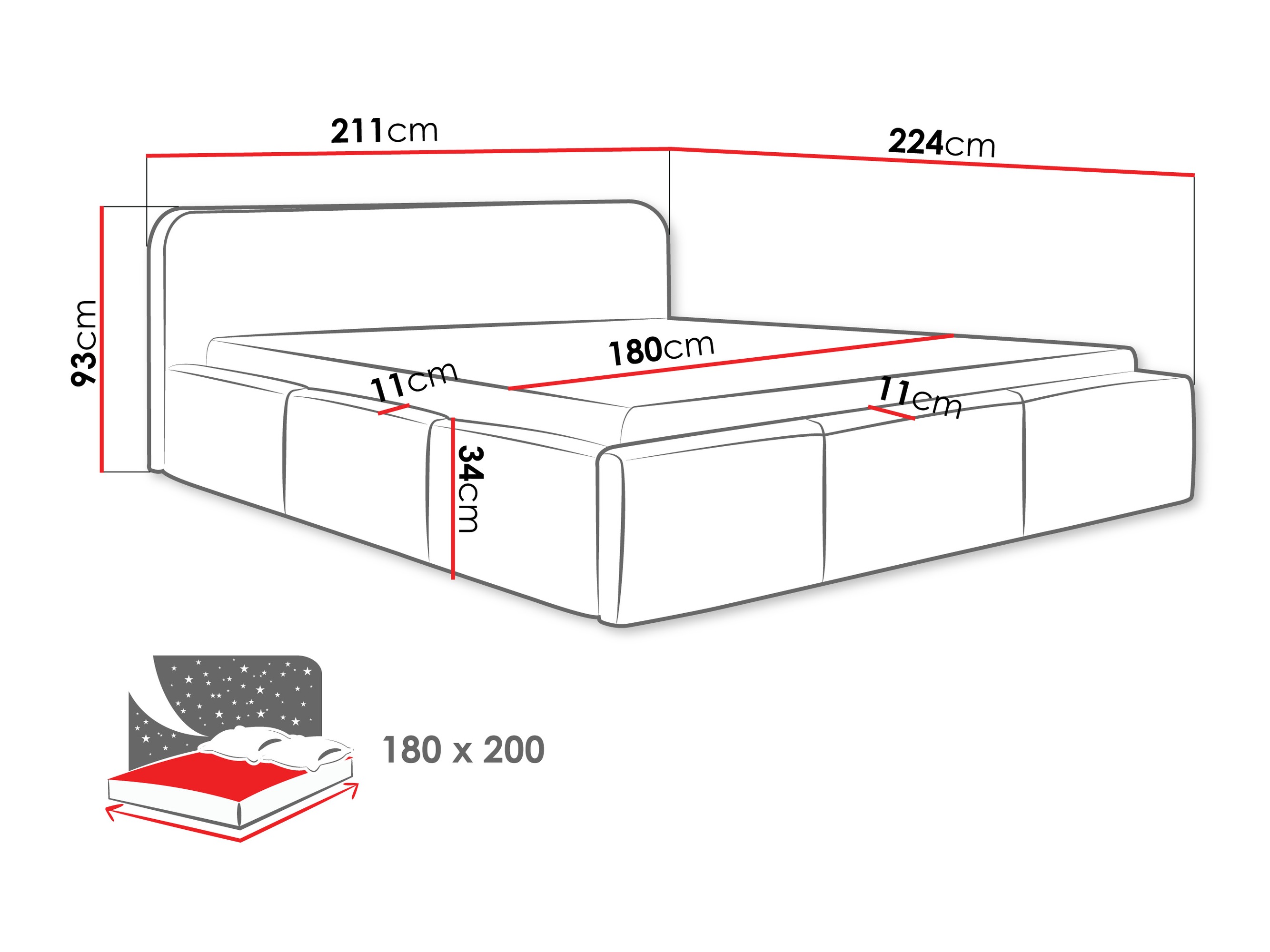 Bed TrendyNest 137 (Paros 05)