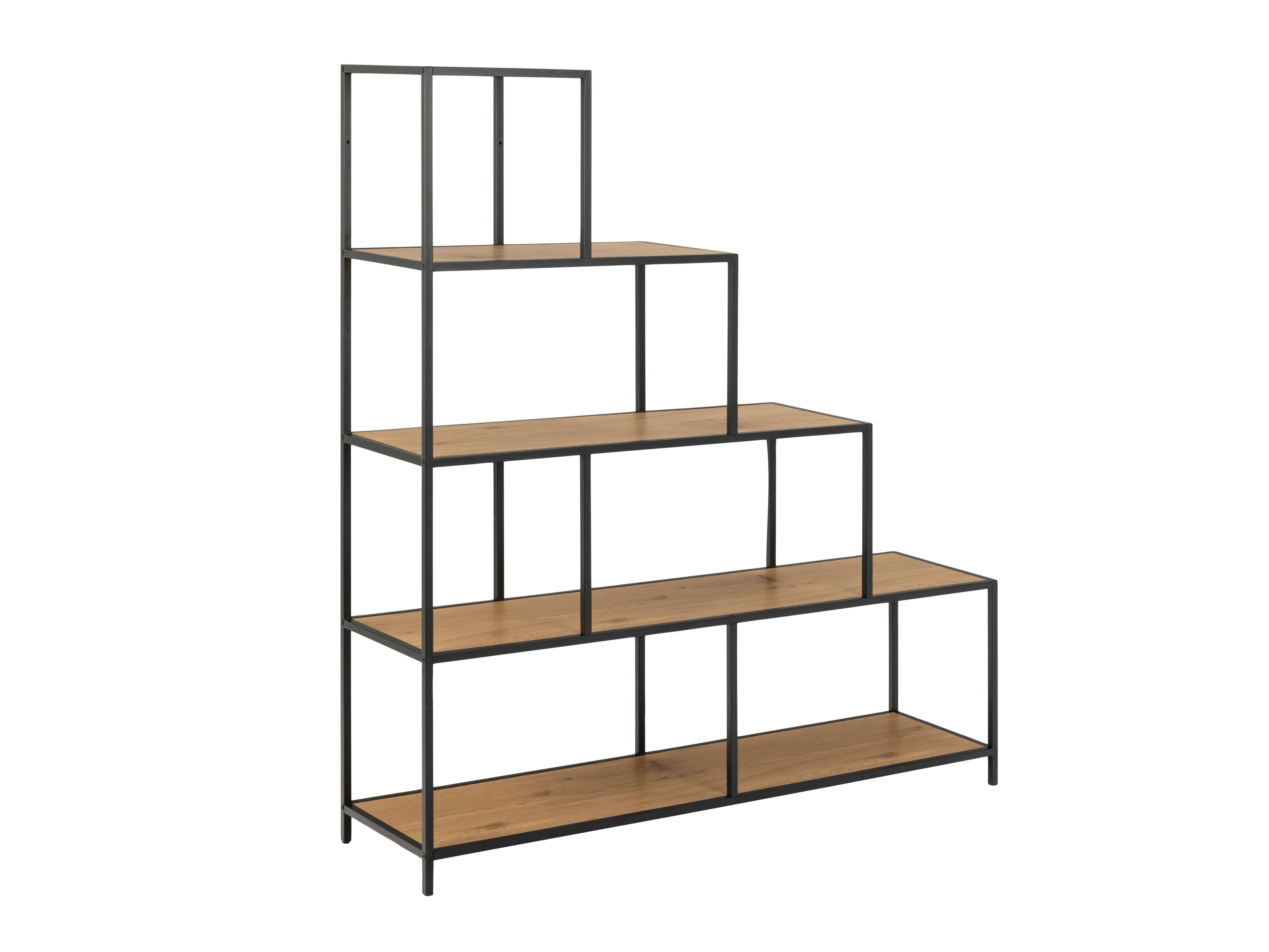 Bookcase Norsica Sevferi 153 (Black + Wild oak)
