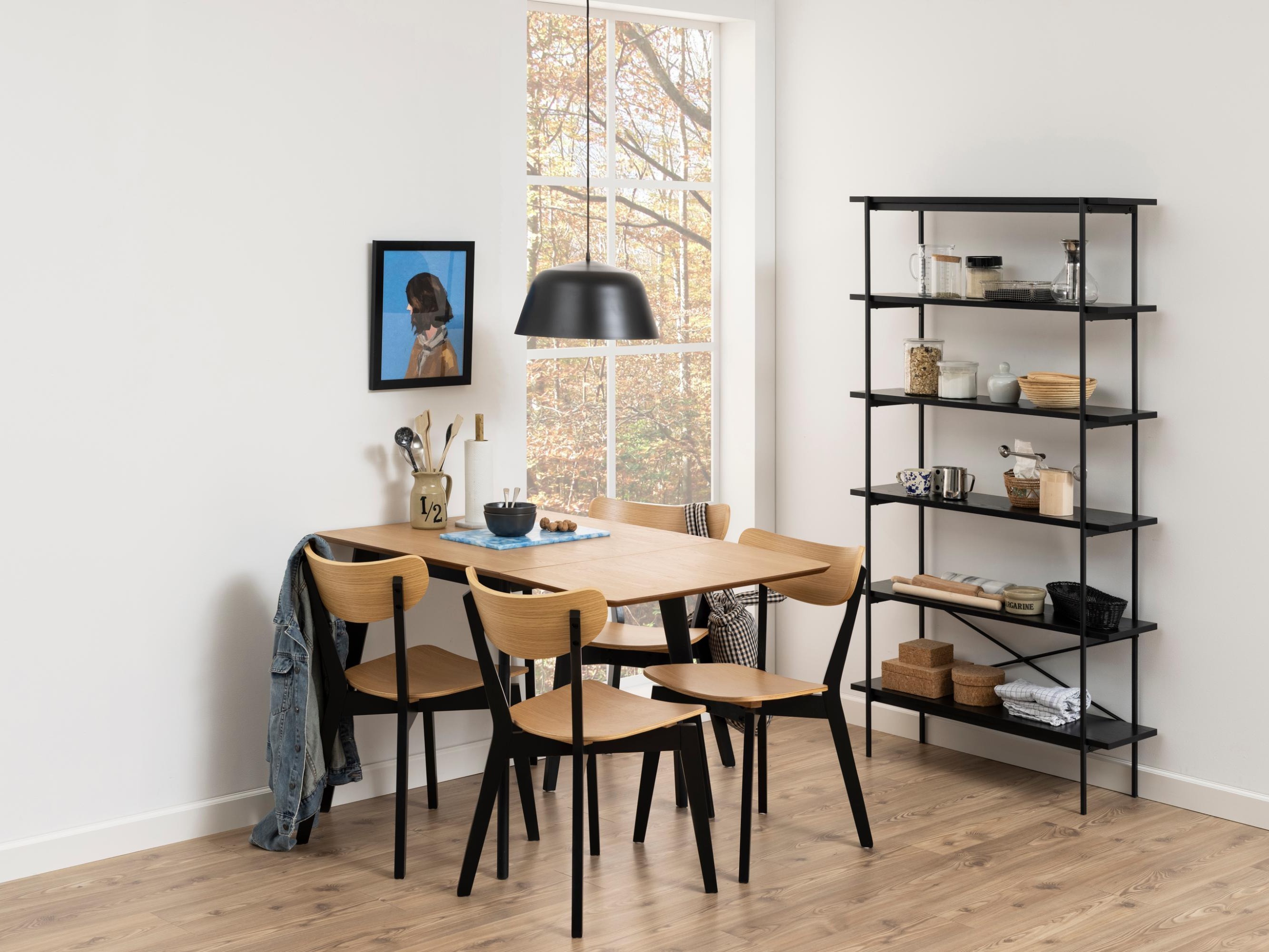 Table Norsica 484 (Wild oak + Black)