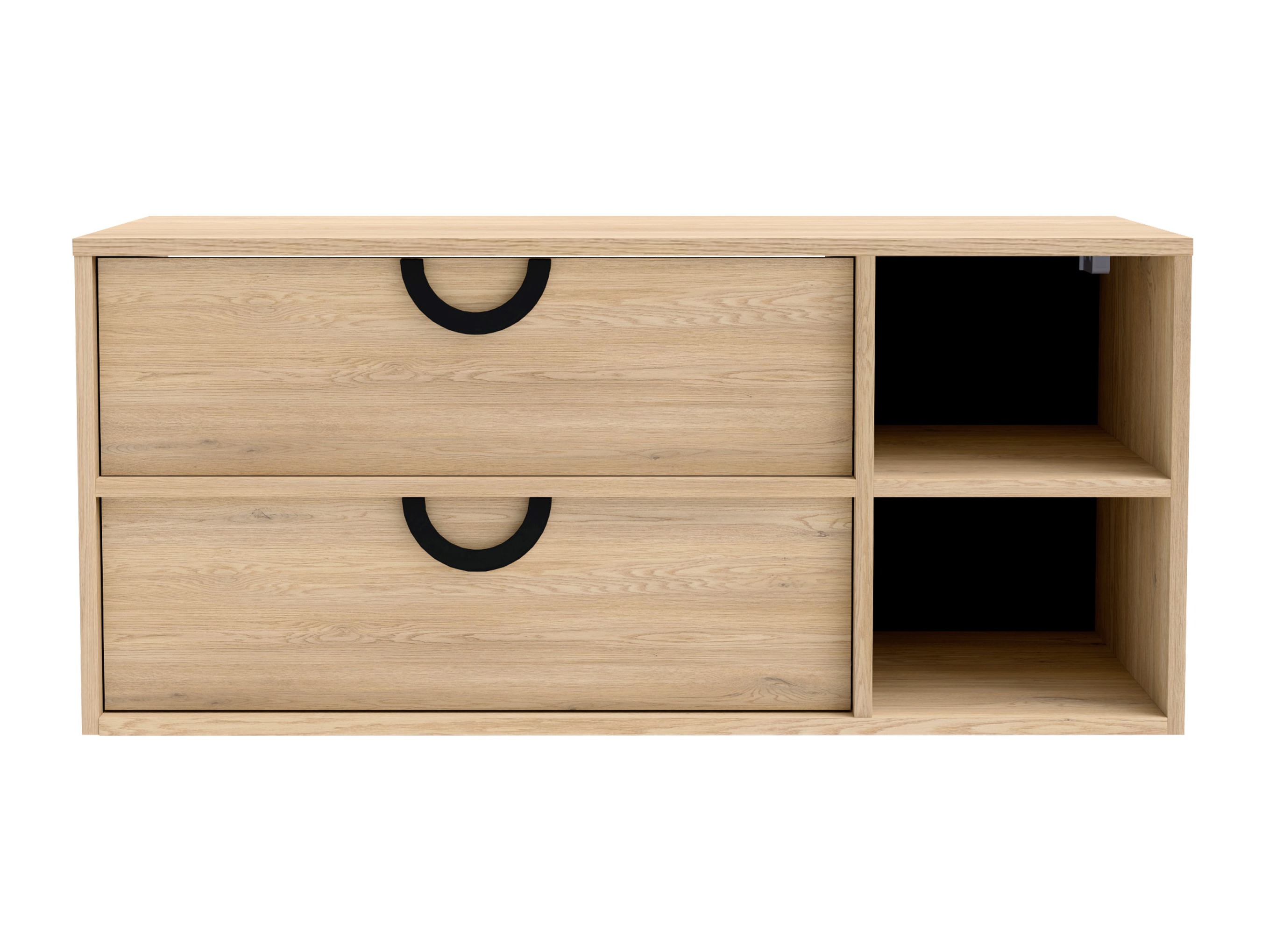 Wall-mounted bathroom cabinet for washbasin Sodalis (Oak)