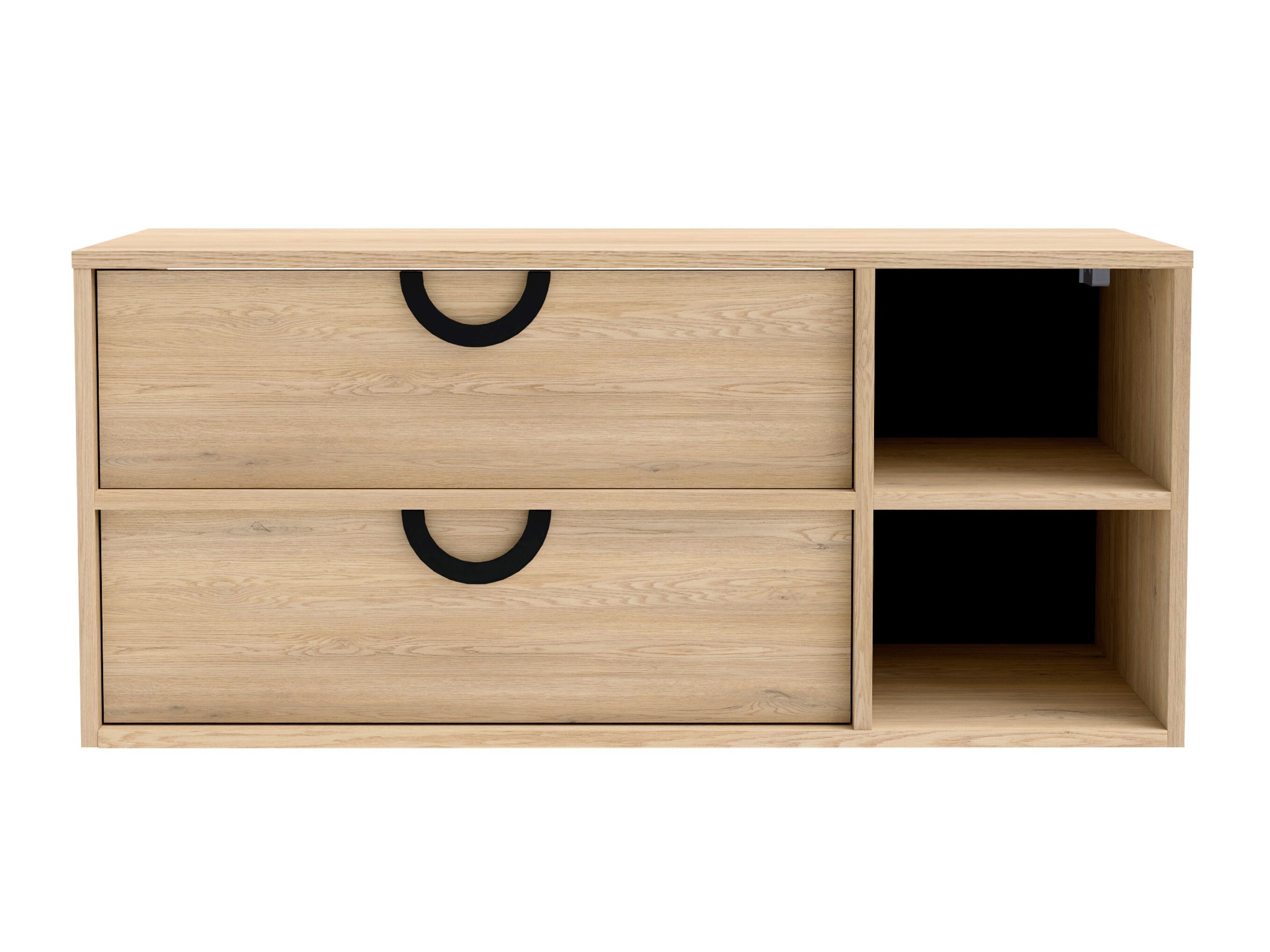 Wall-mounted bathroom cabinet for washbasin Sodalis (Oak)