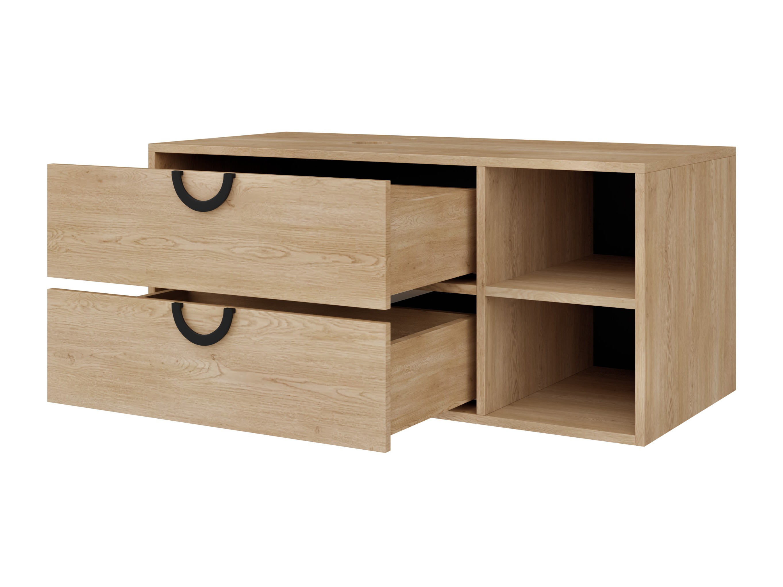 Wall-mounted bathroom cabinet for washbasin Sodalis (Walnut)