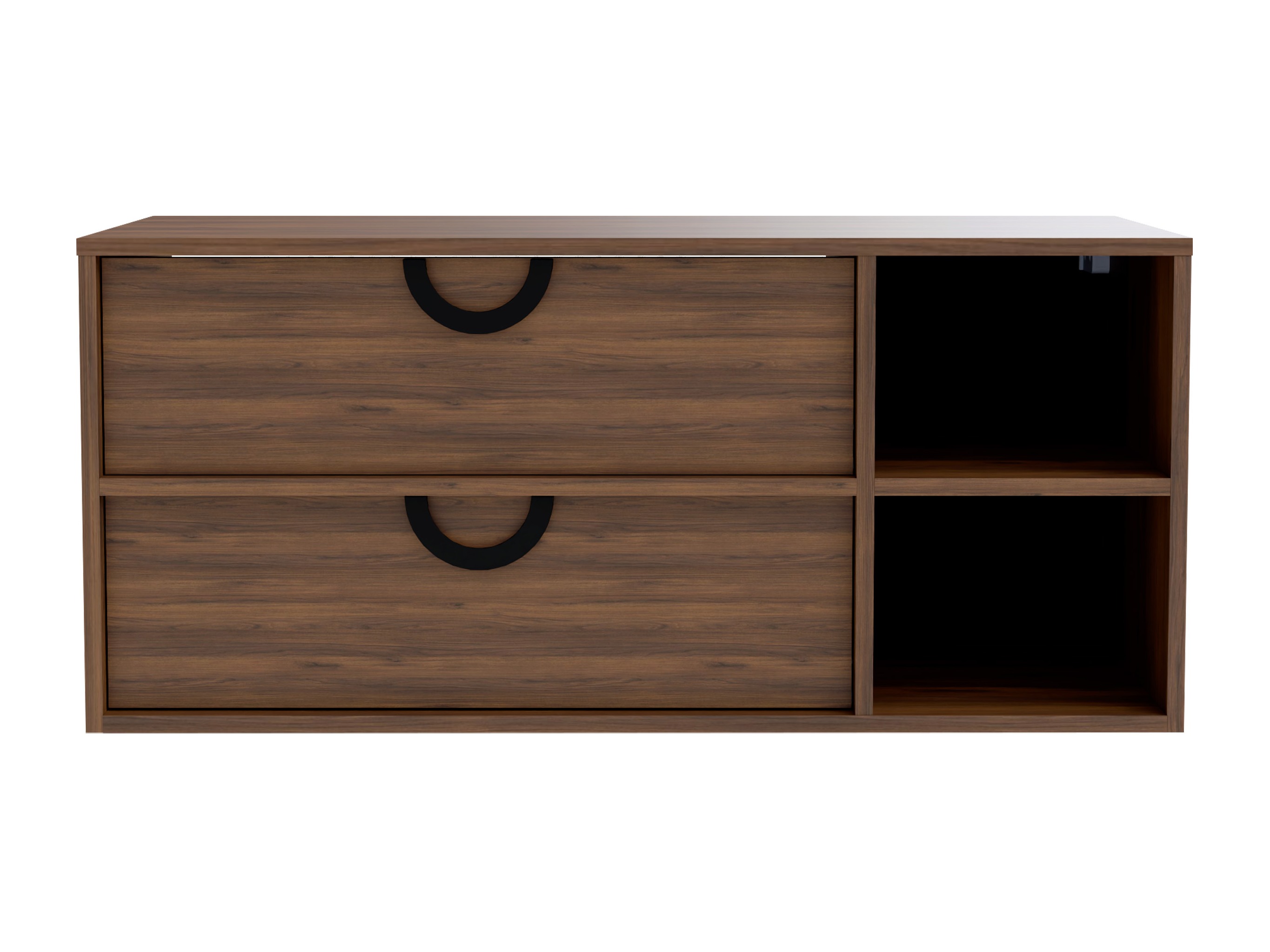 Wall-mounted bathroom cabinet for washbasin Sodalis (Walnut)