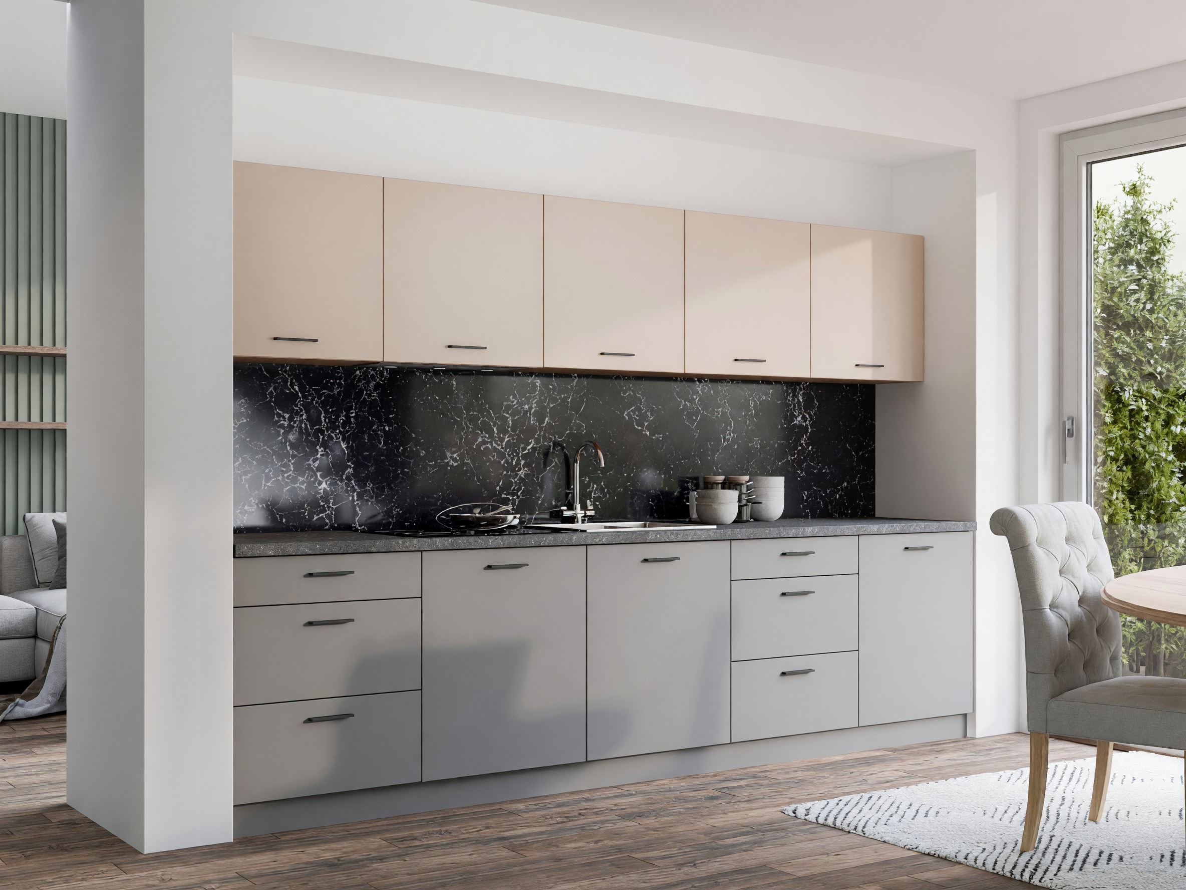 Modular kitchen set Ati Cashmere Grey 101