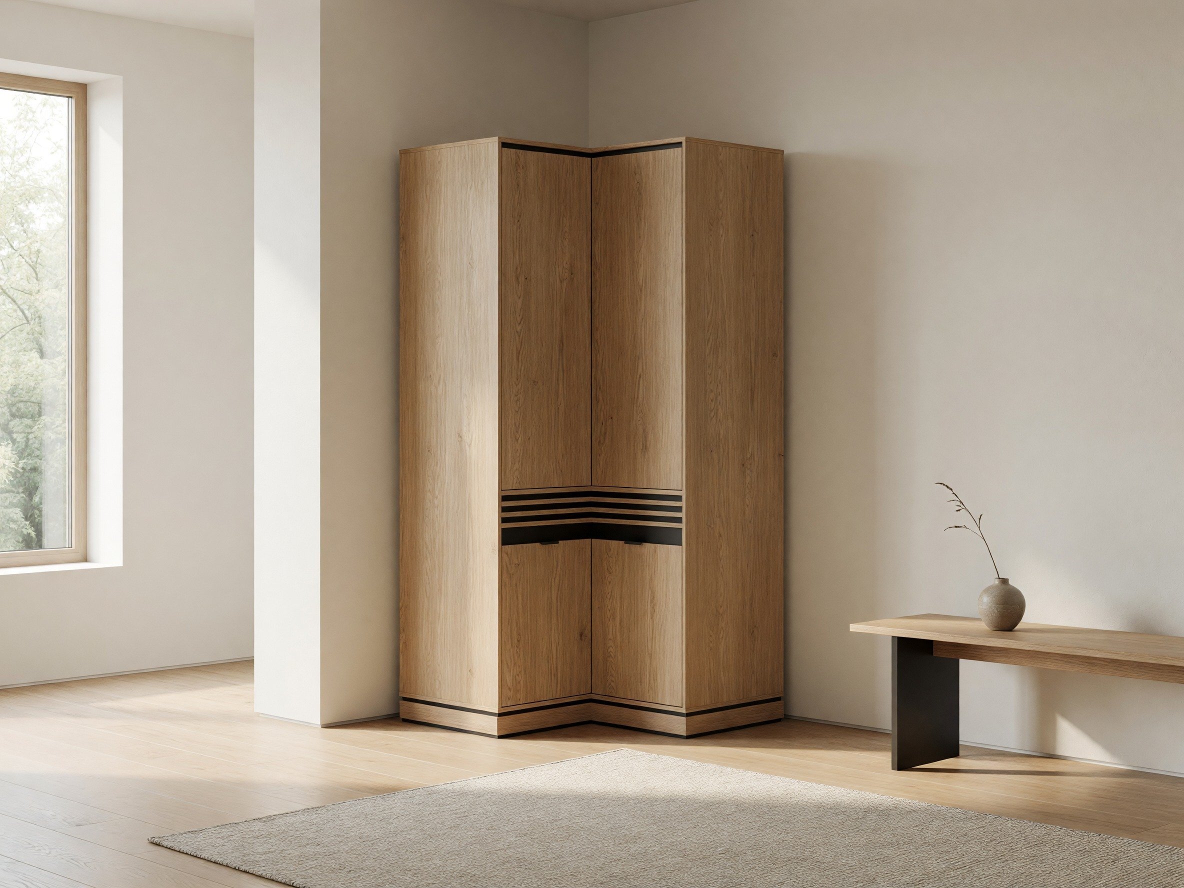 Corner wardrobe Cavtole 110