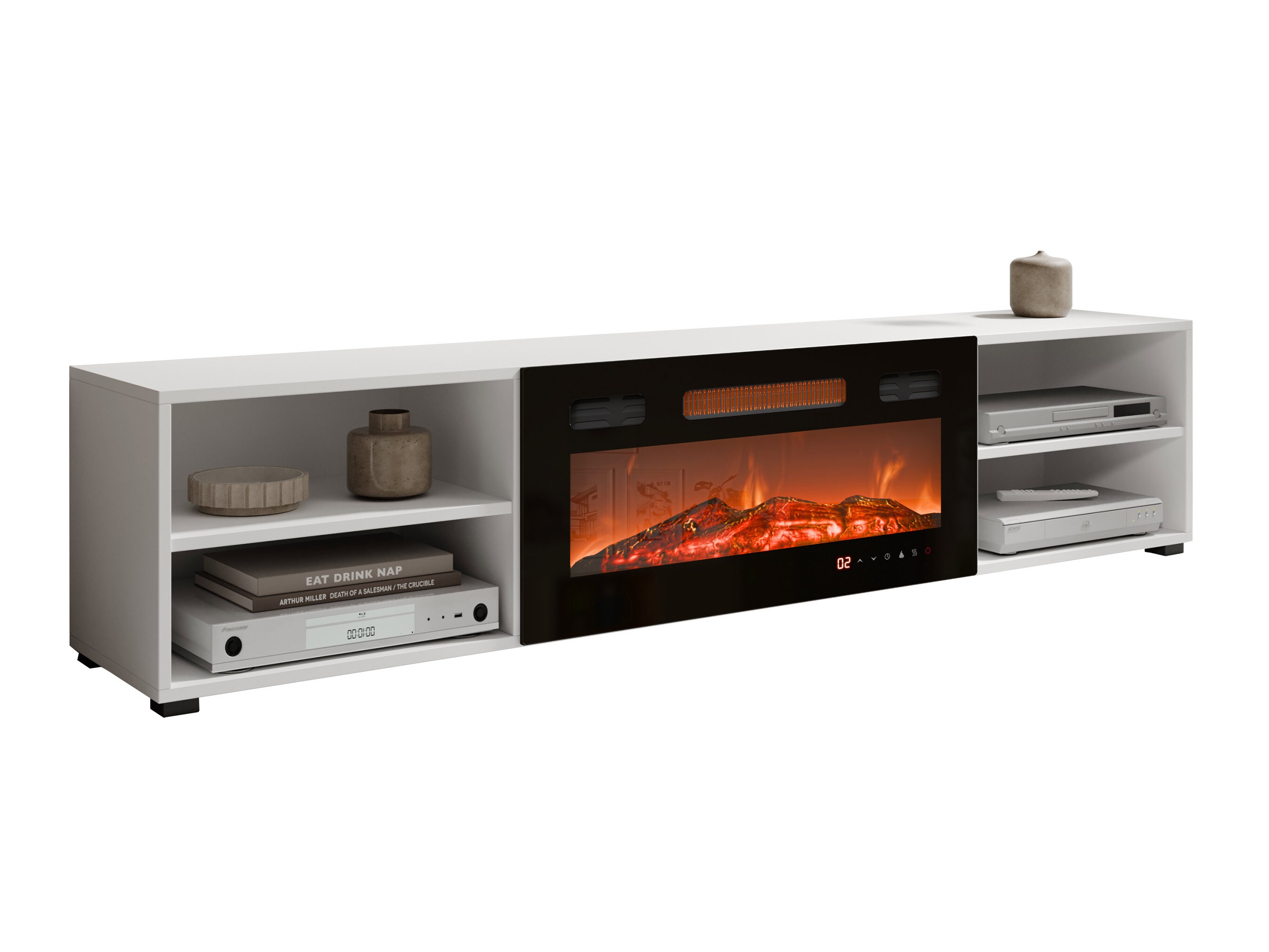 TV stand Charlotte 190 (White + Black)