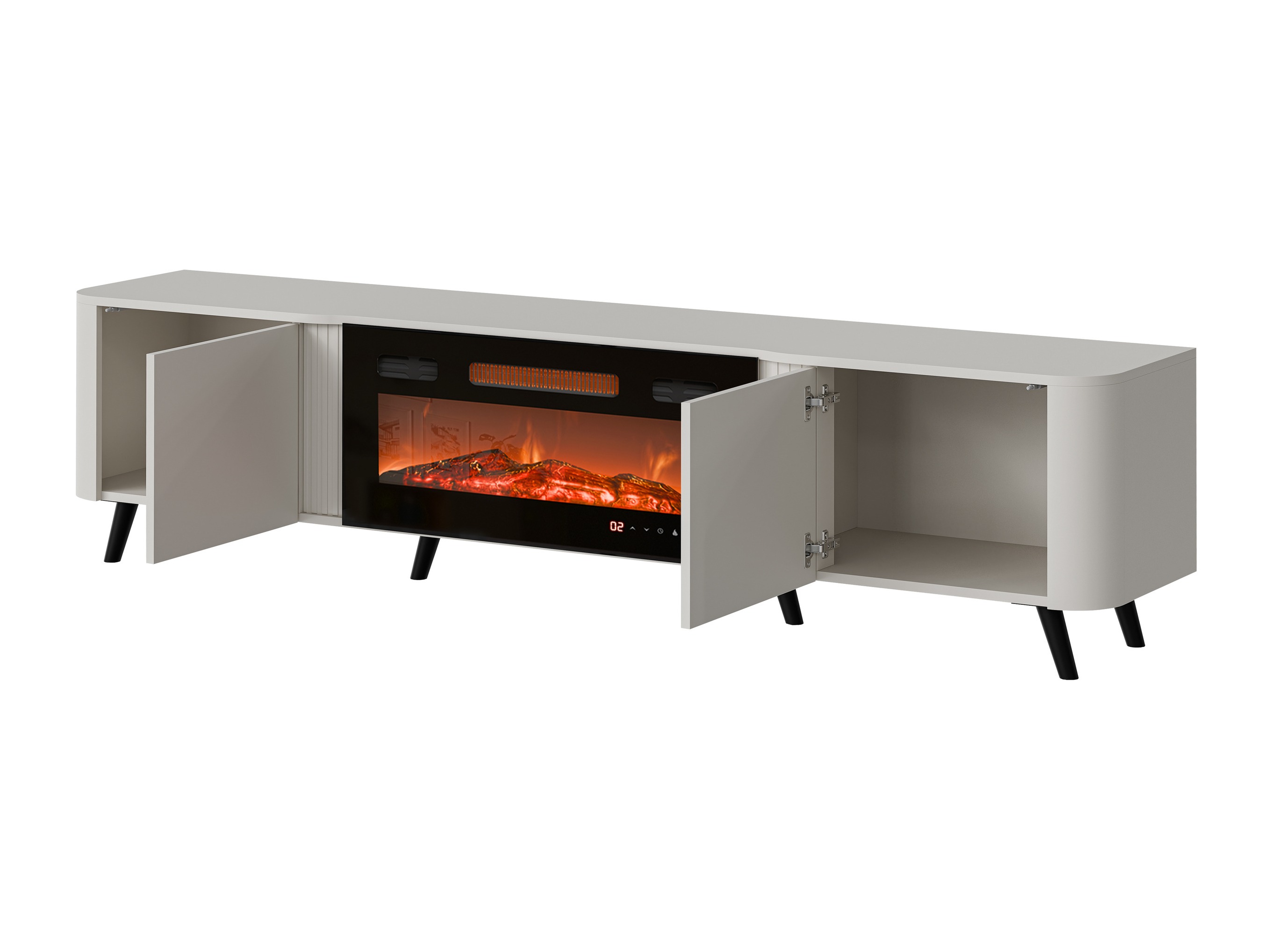 Living room set Modus (Black + Walnut)