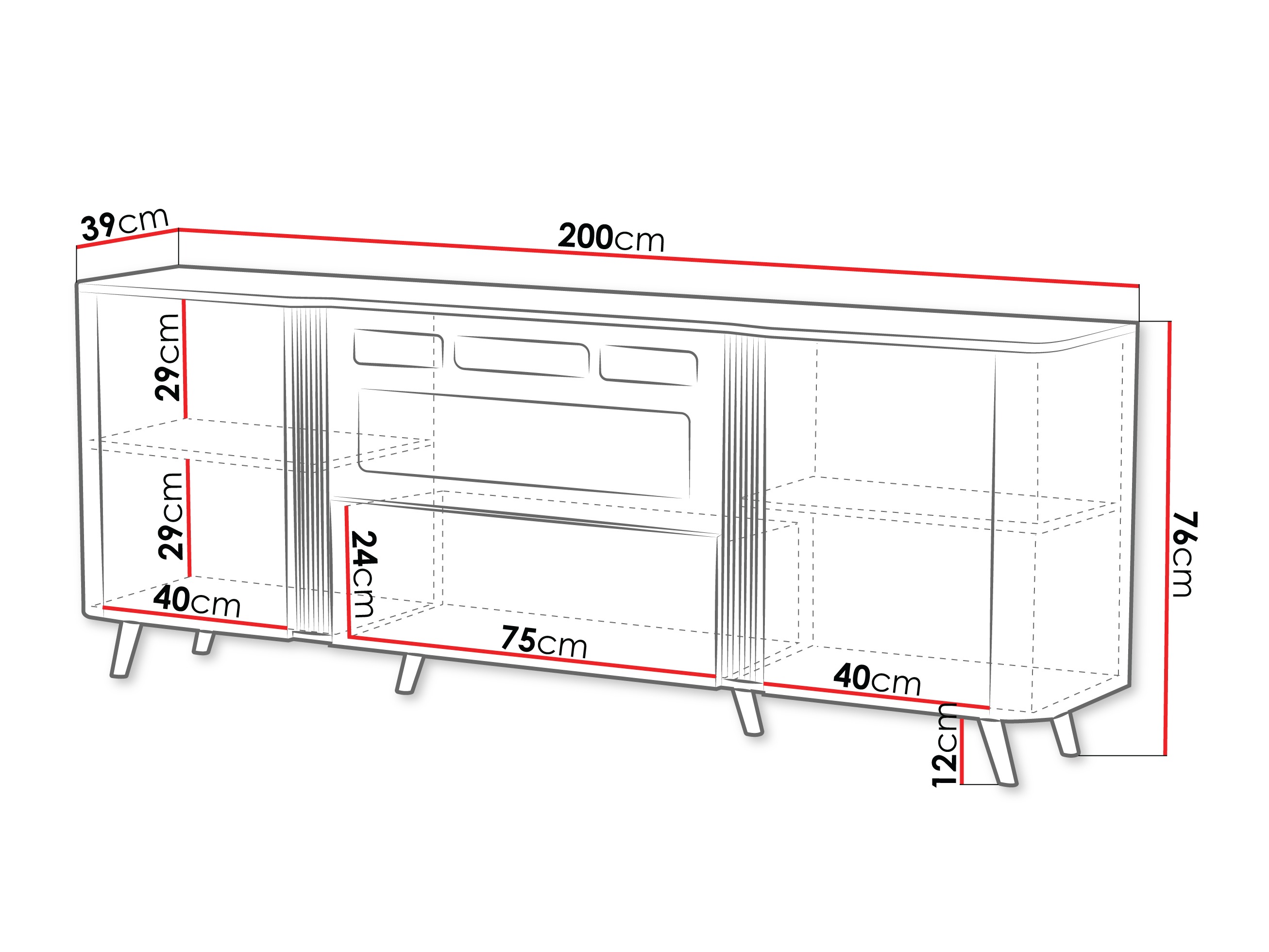 Sideboard Modus I (Black)