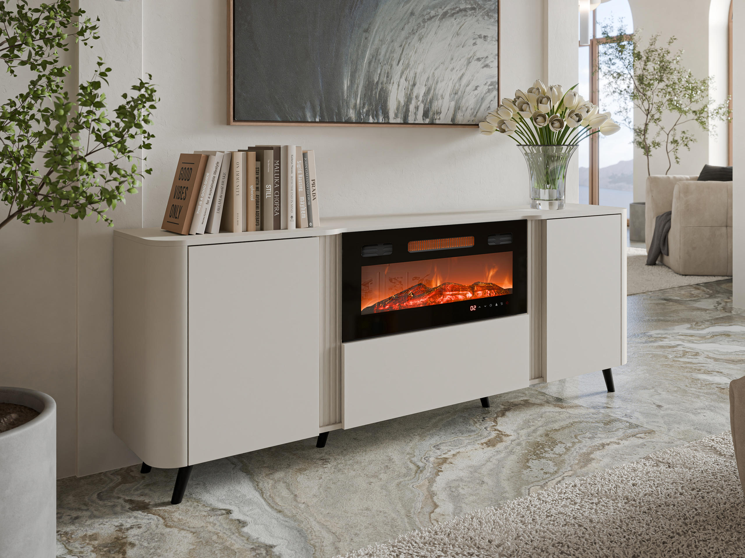Sideboard Modus I (Cashmere + Black)