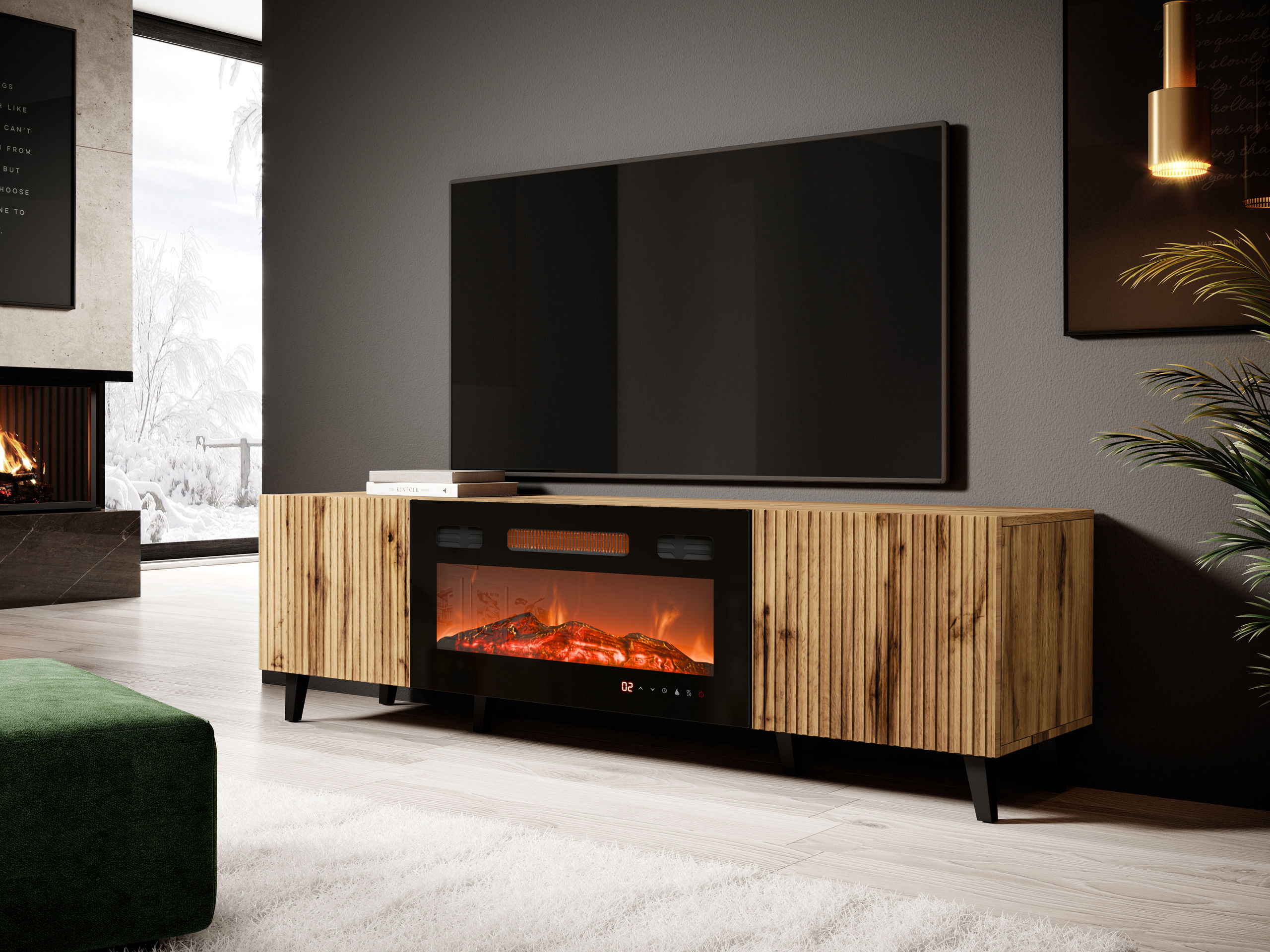 TV stand Comes II (Wotan Oak)