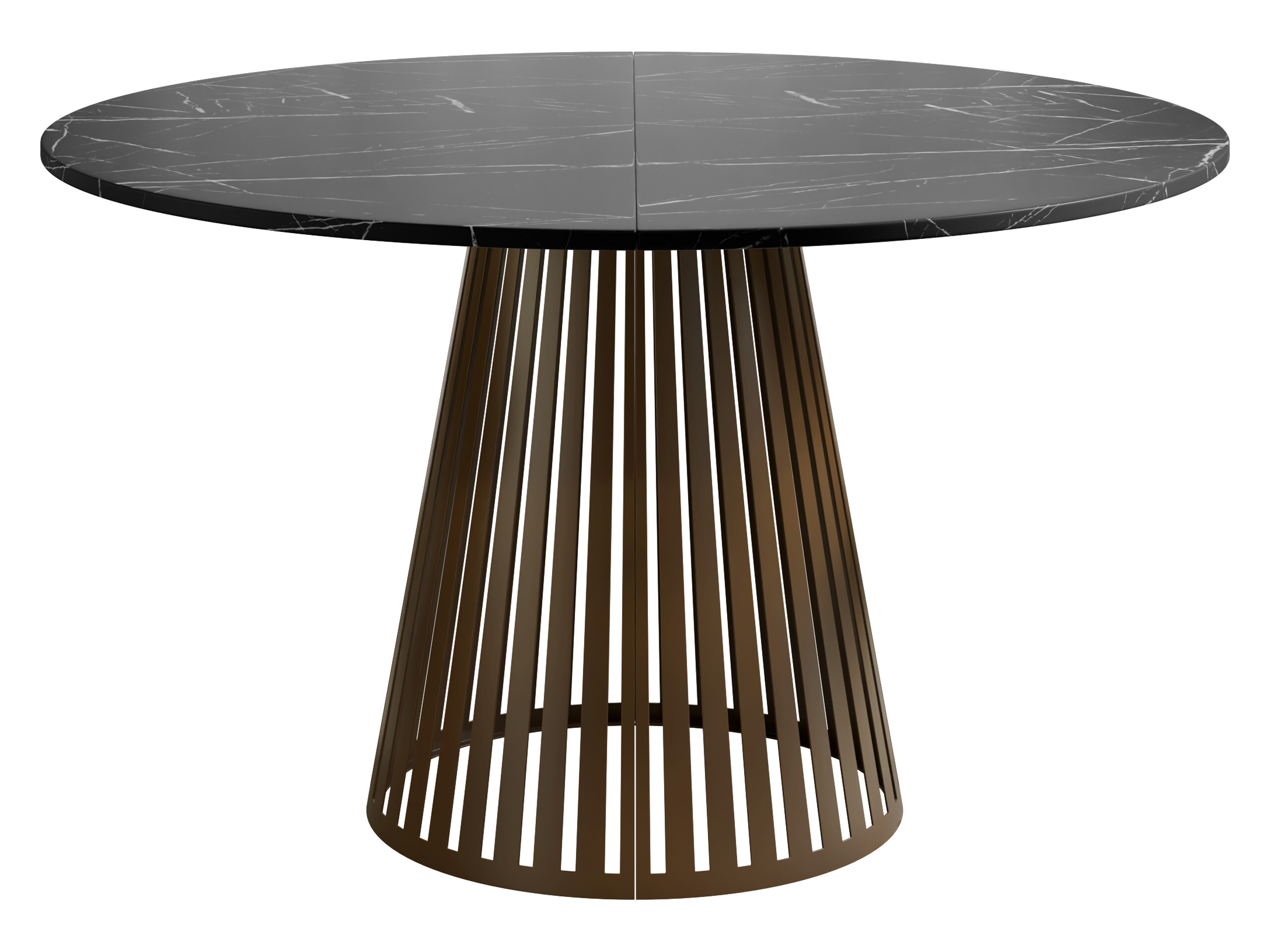 Table Prudentia II (Black marble + Brown)