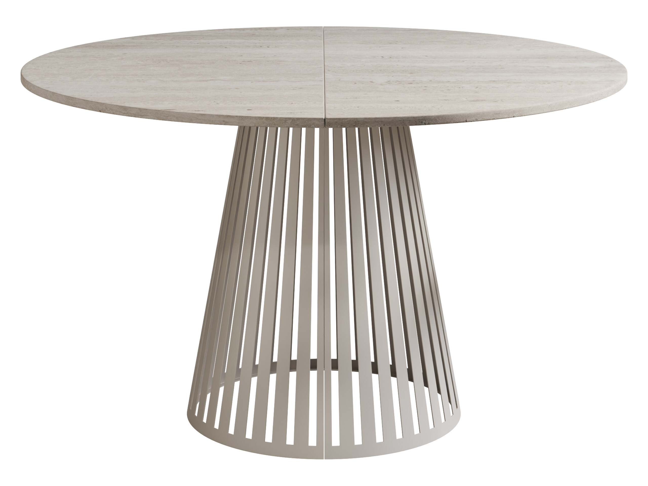 Table Prudentia II (Light travertine + Cashmere)