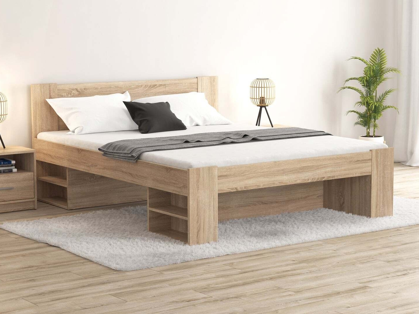 Bed Novsore 128 (Sonoma oak)