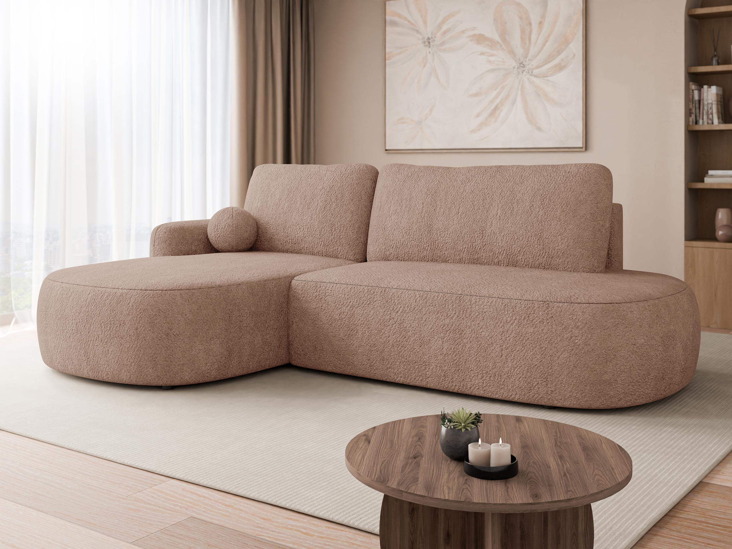 Corner sofa Comfivo 601 (Coral 45)