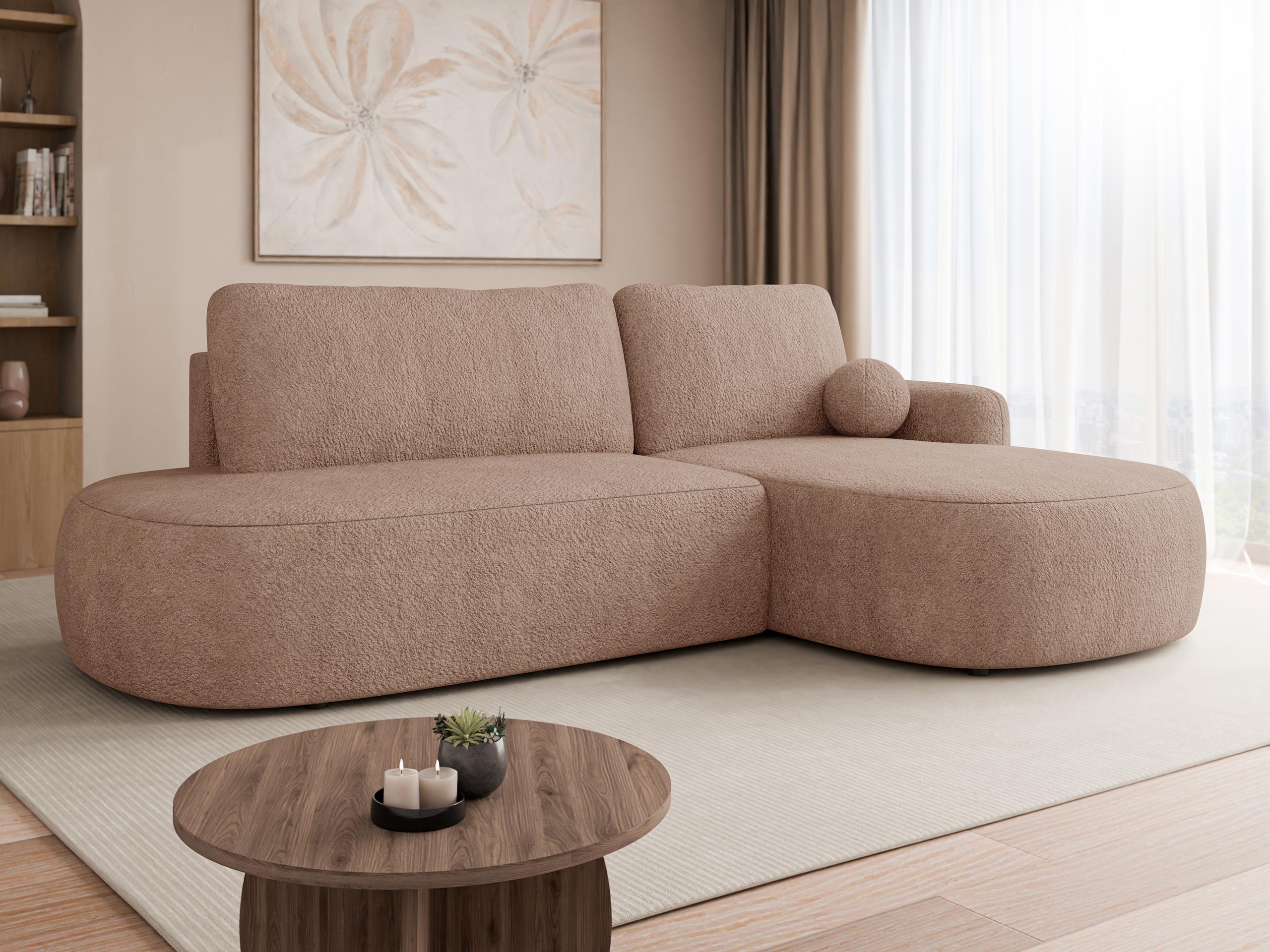 Corner sofa Comfivo 601 (Coral 45)