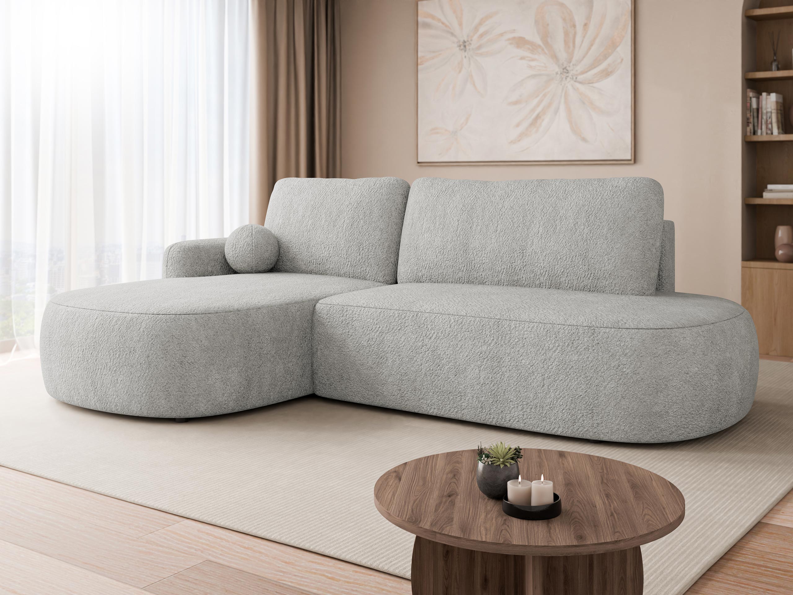 Corner sofa Comfivo 601 (Coral 75)