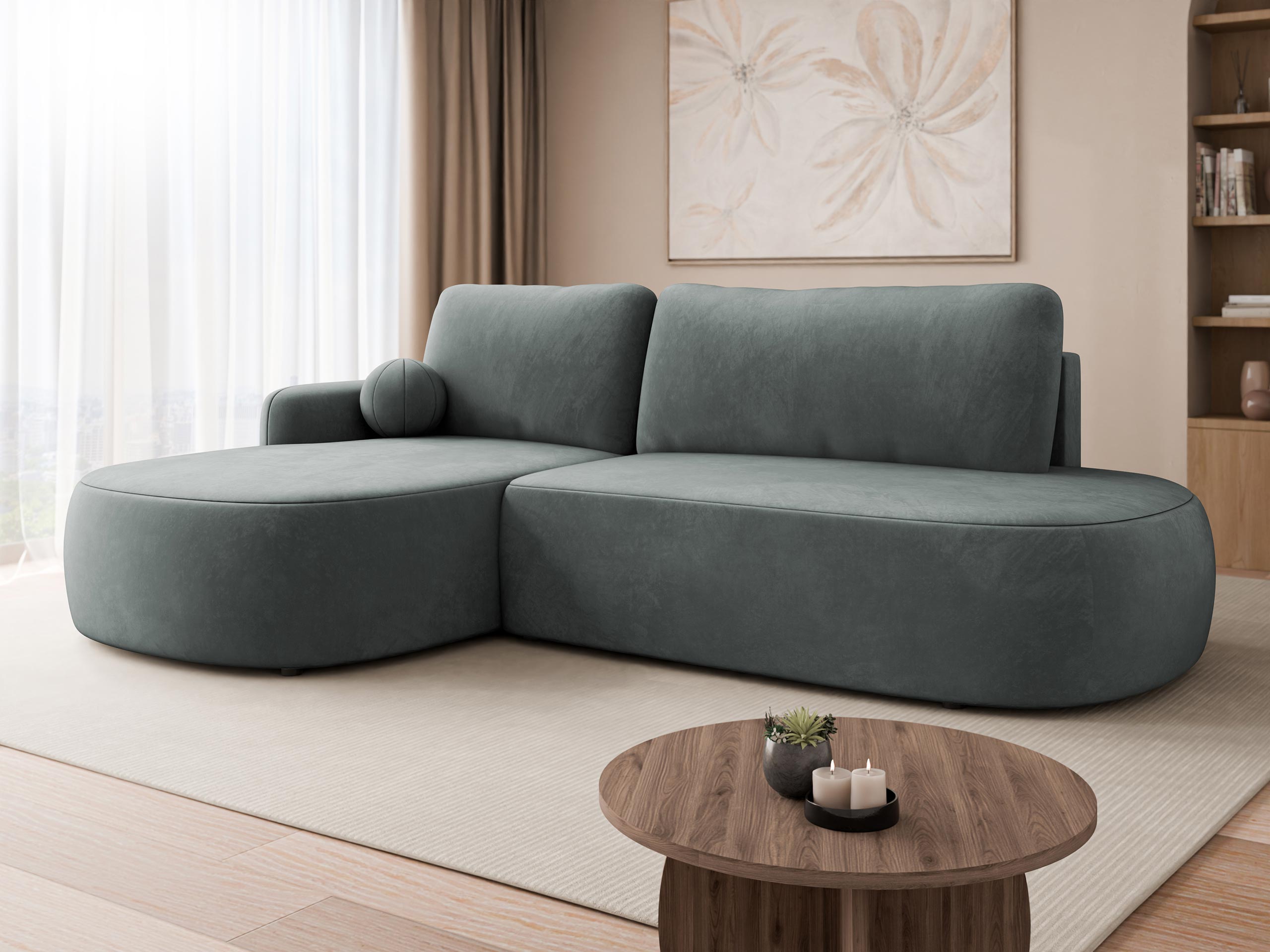 Corner sofa Comfivo 601 (Magic Velvet 2217)