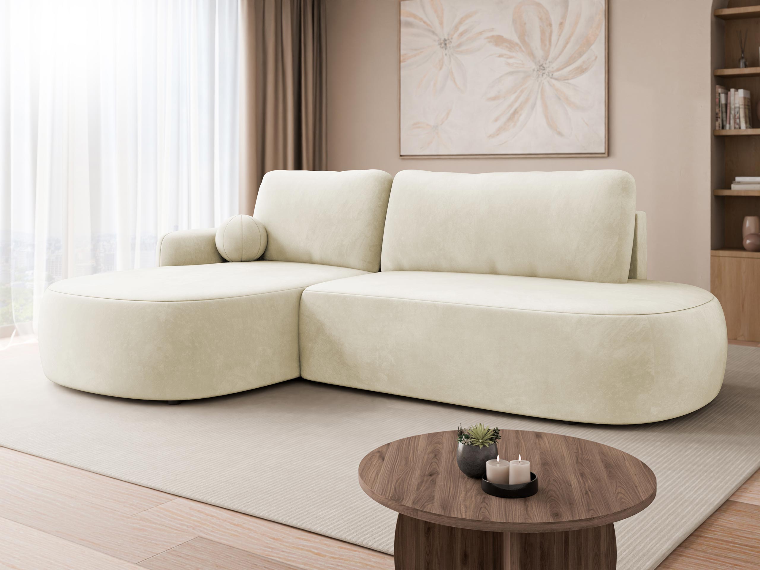 Corner sofa Comfivo Popis I (Magic Velvet 2250)