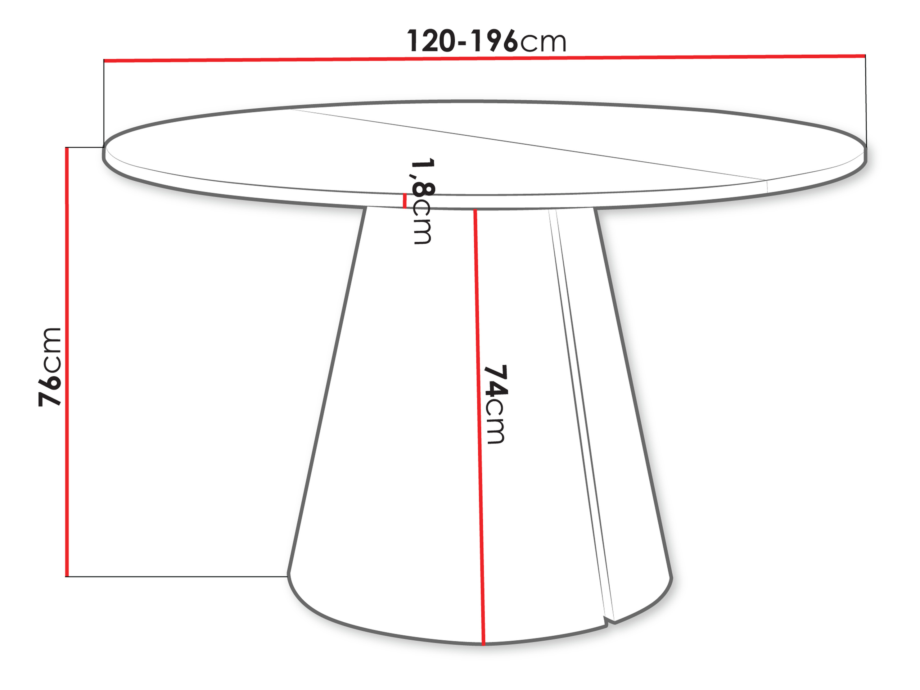 Table Oswego 168