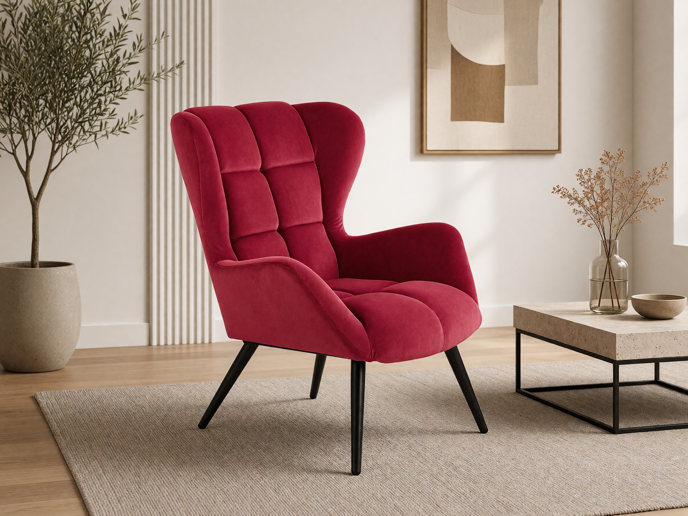 Armchair Houston 1079 (Bordeaux)
