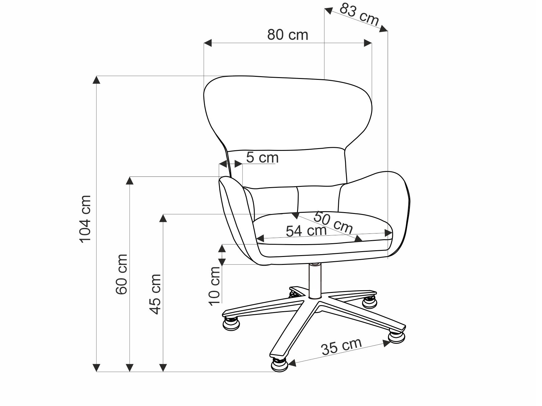 Armchair Houston 1598 (Beige)