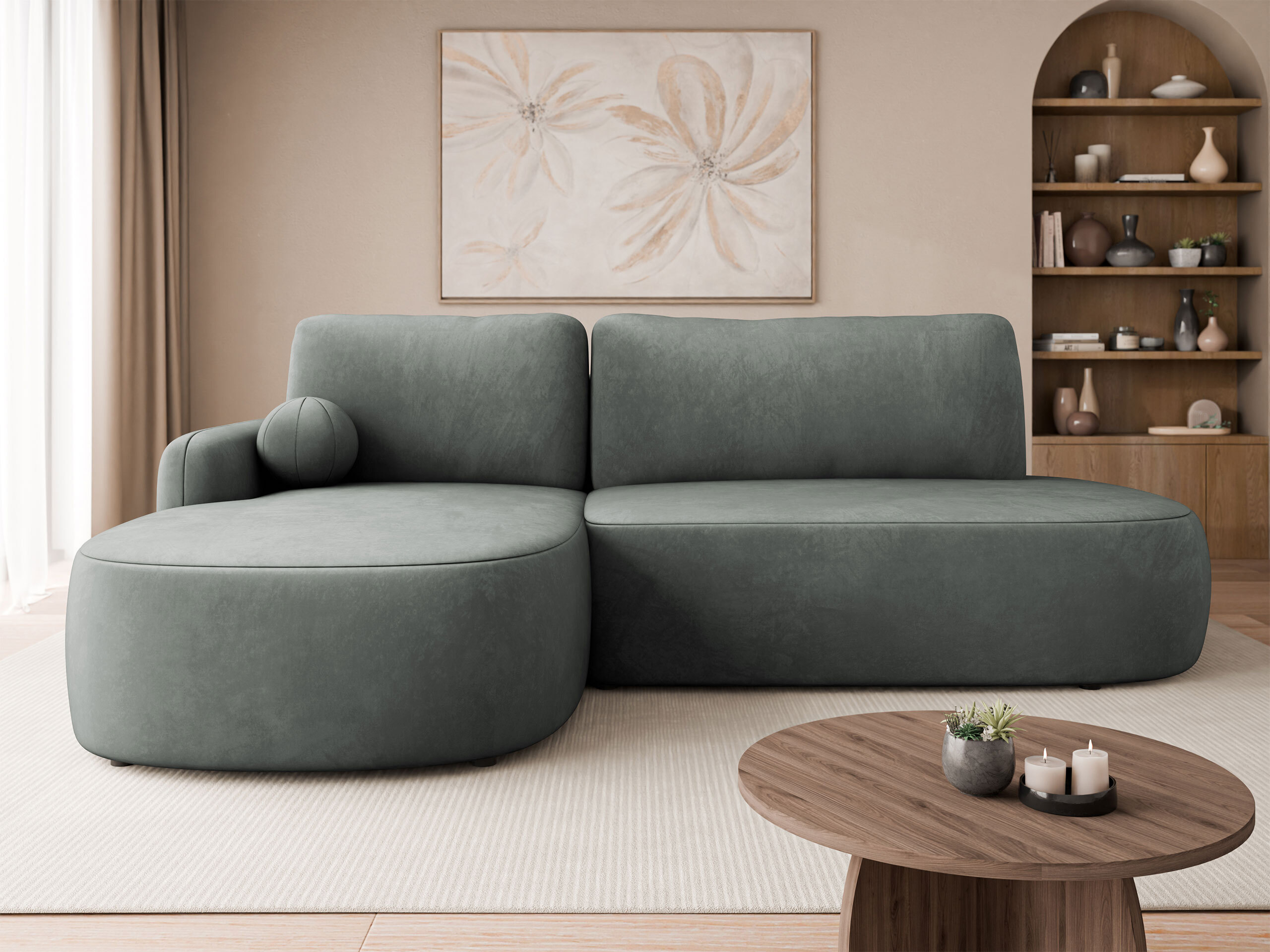 Corner sofa Comfivo 601 (Magic Velvet 2217)