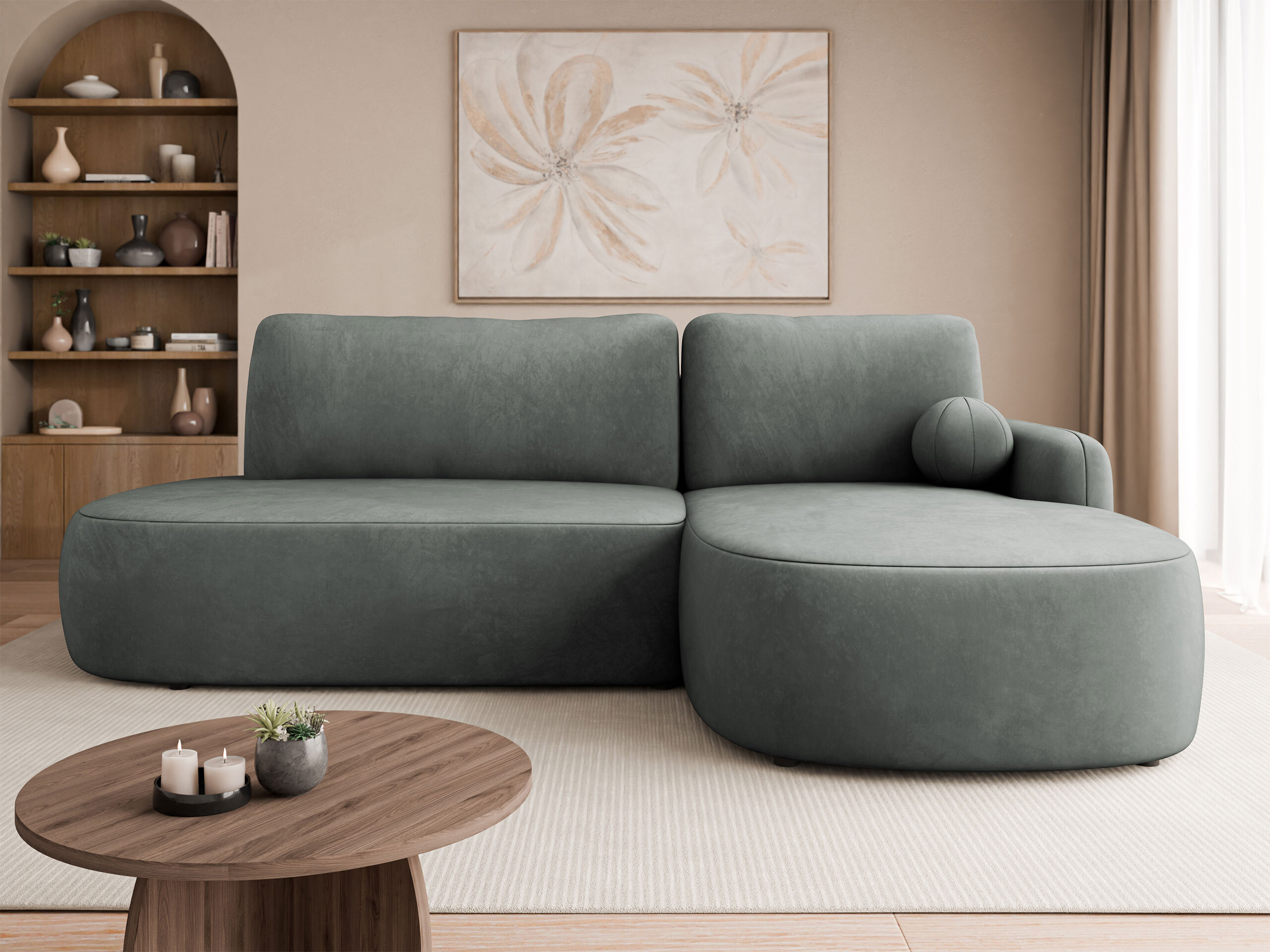 Corner sofa Comfivo 601 (Magic Velvet 2217)