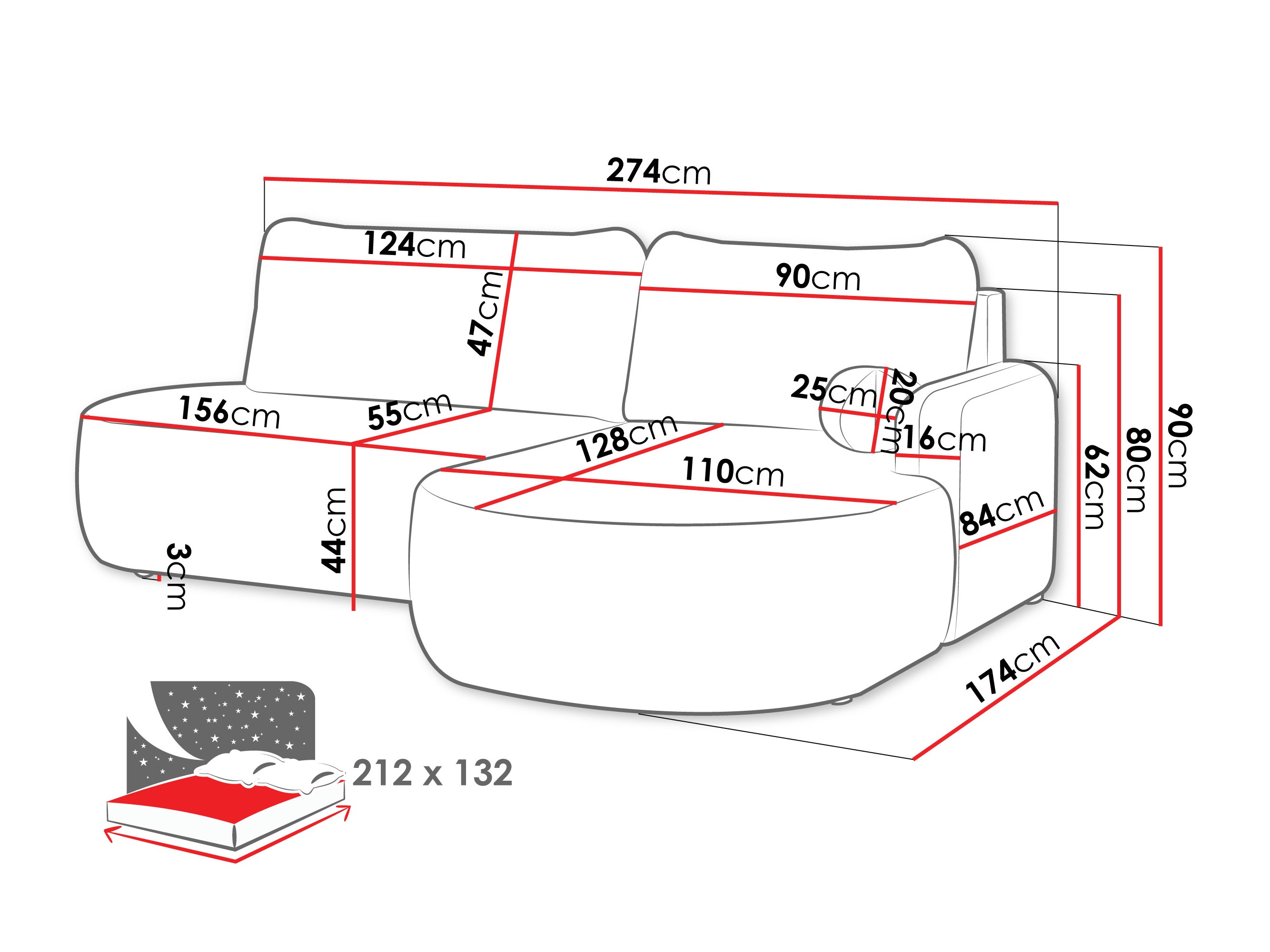 Corner sofa Comfivo 601 (Poso 05)