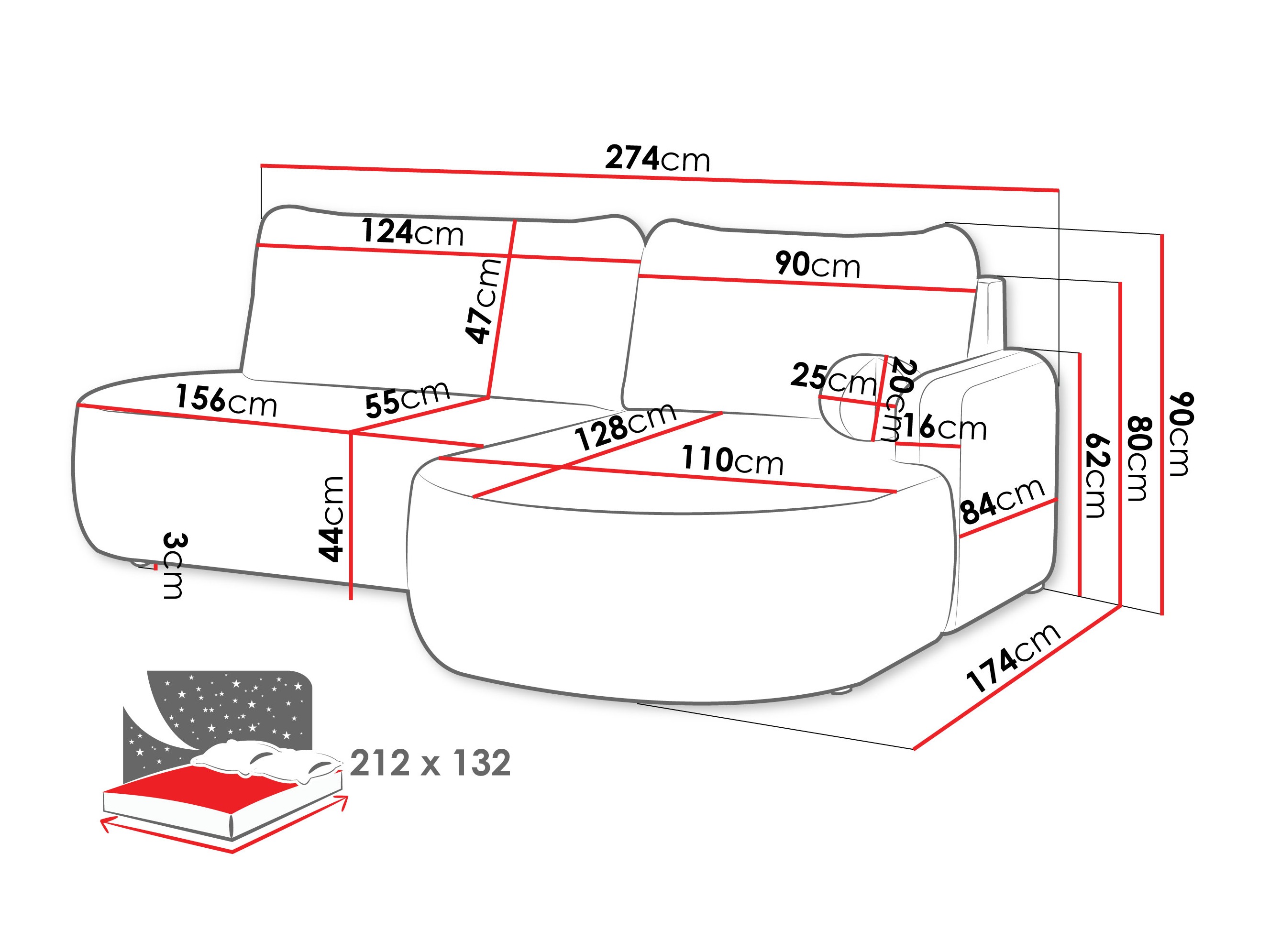 Corner sofa Comfivo 601 (Poso 06)