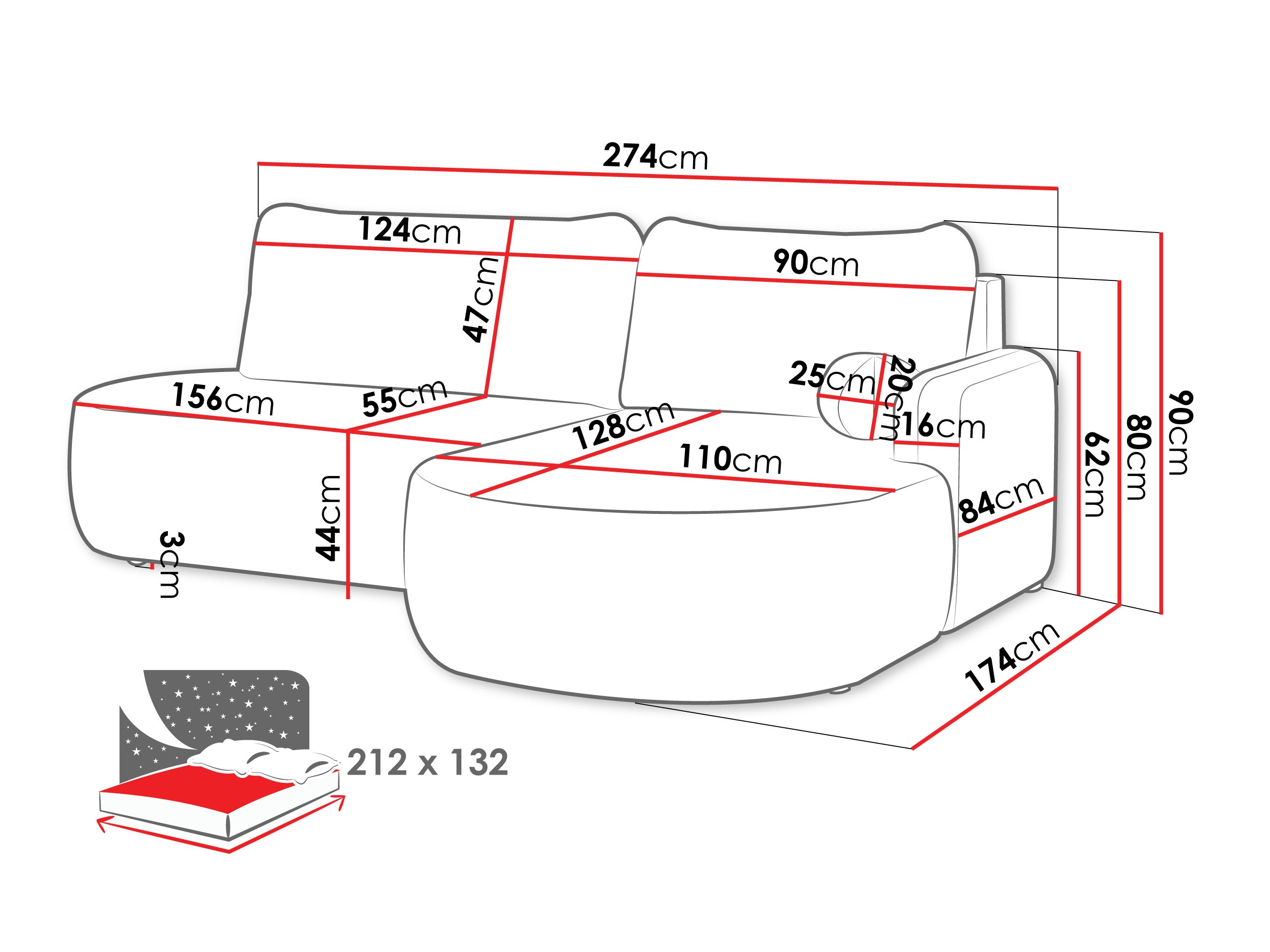 Corner sofa Comfivo 601 (Poso 06)