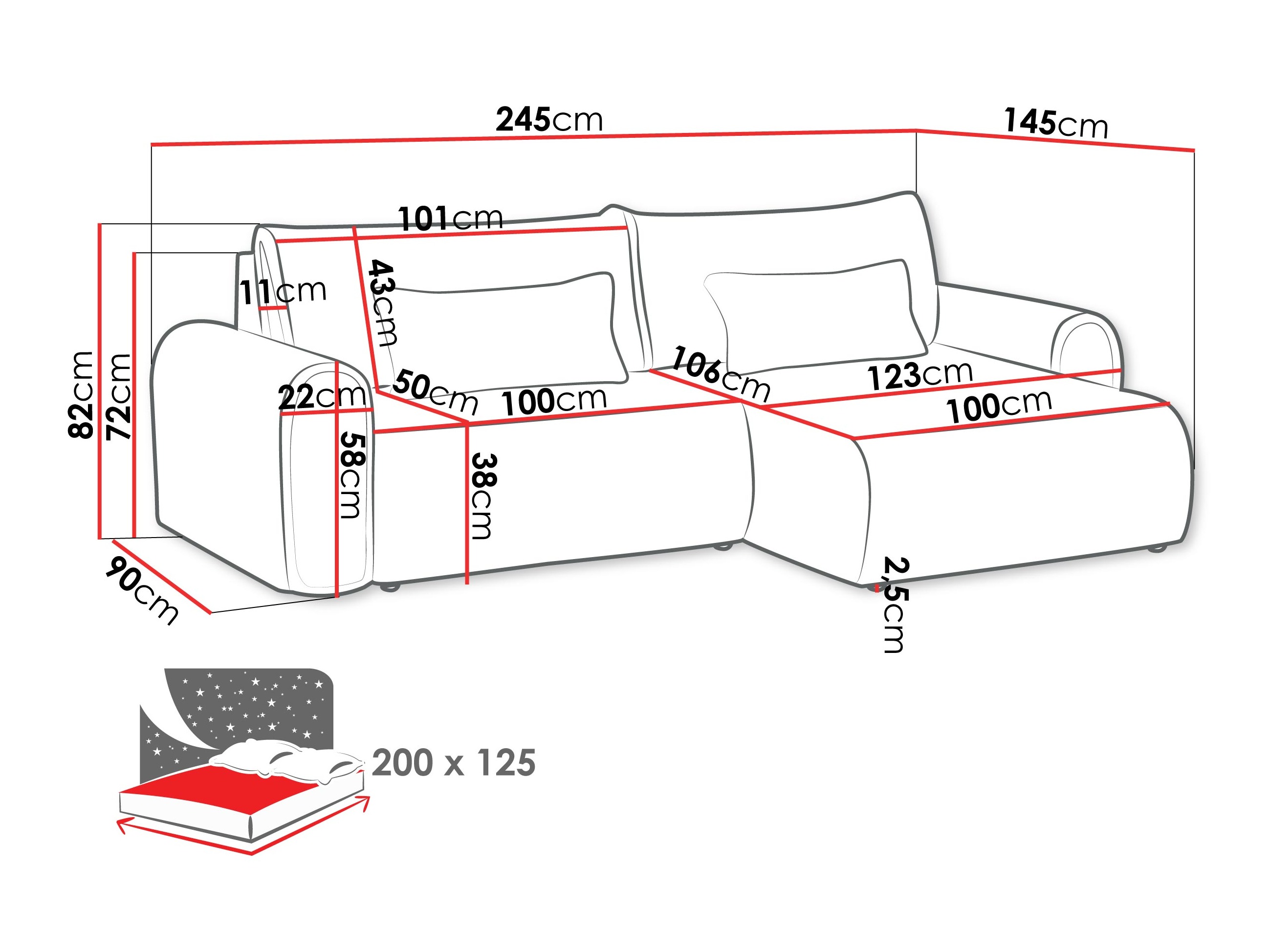 Corner sofa Comfivo 602 (Ambience 04)