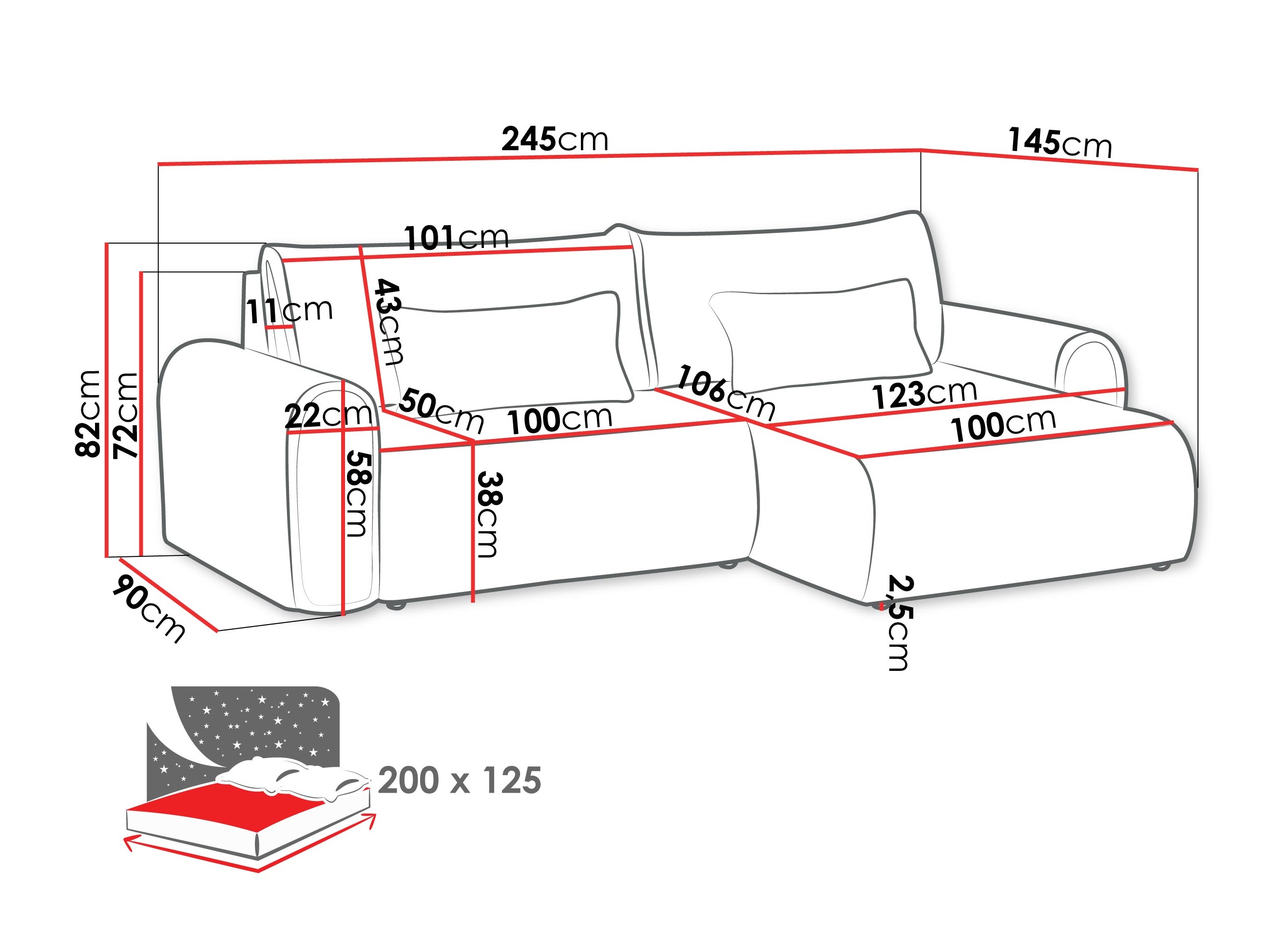 Corner sofa Comfivo 602 (Ambience 19)