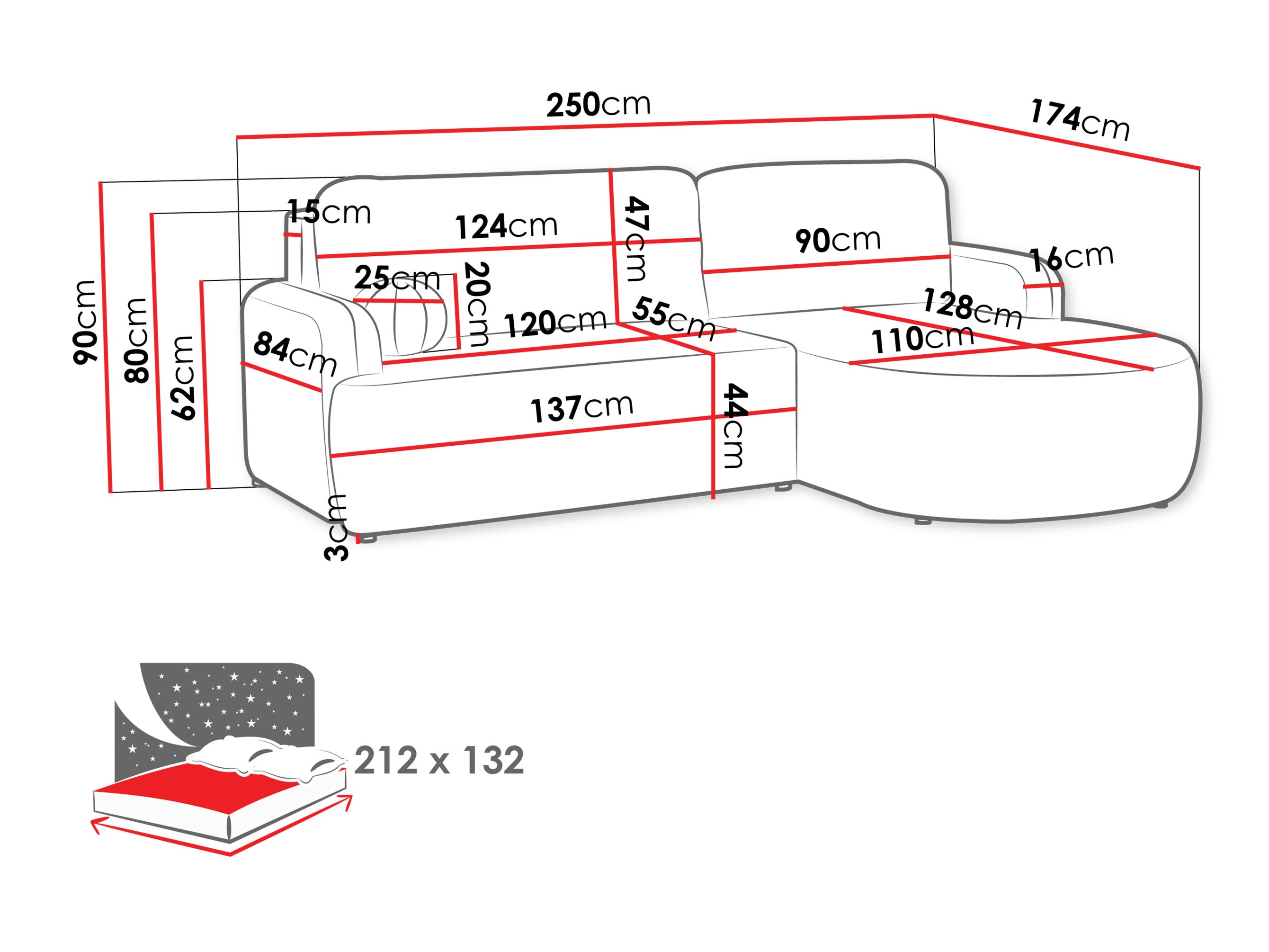 Corner sofa Comfivo Popis (Lumo 30)