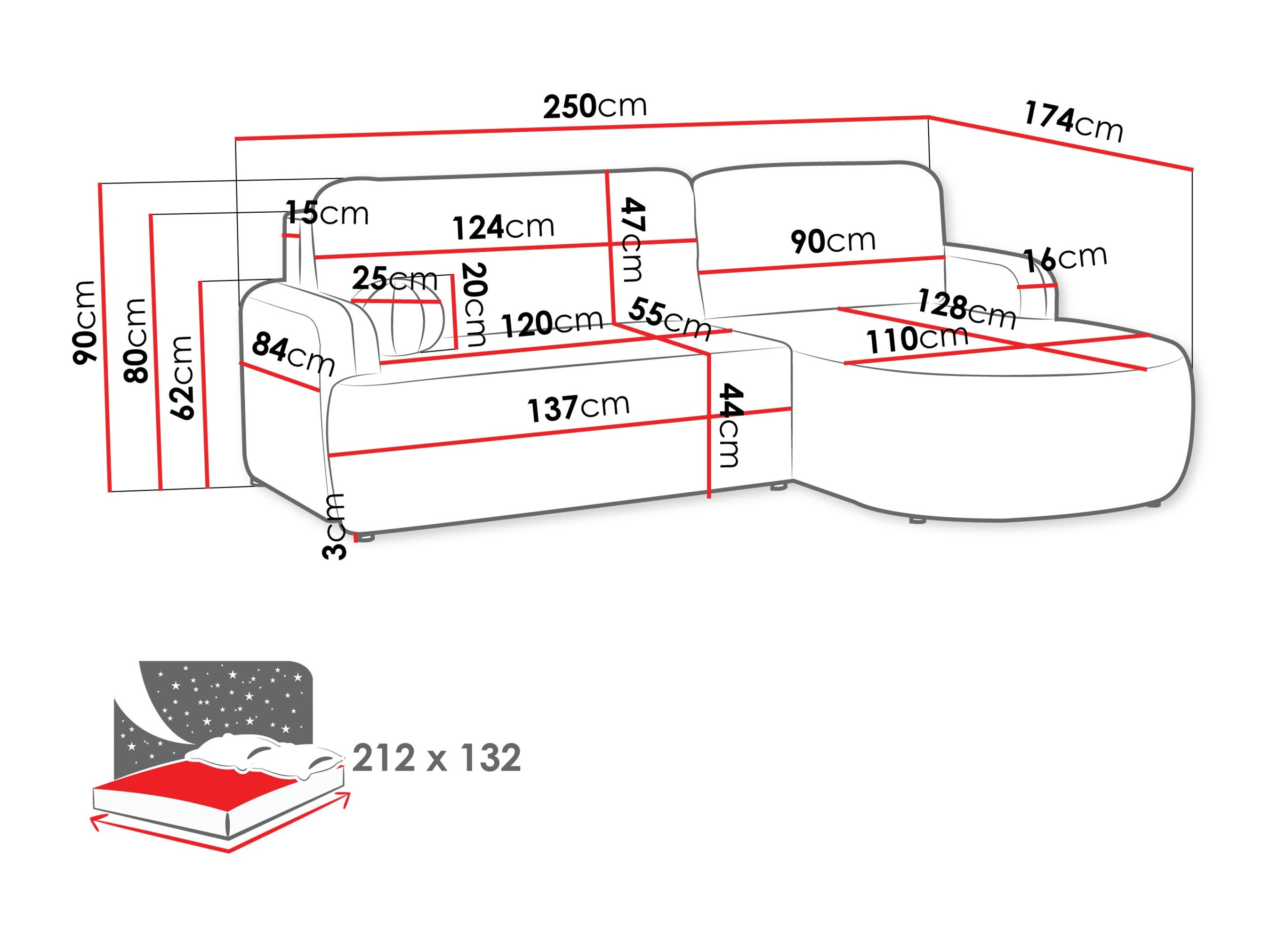 Corner sofa Comfivo Popis (Lumo 30)