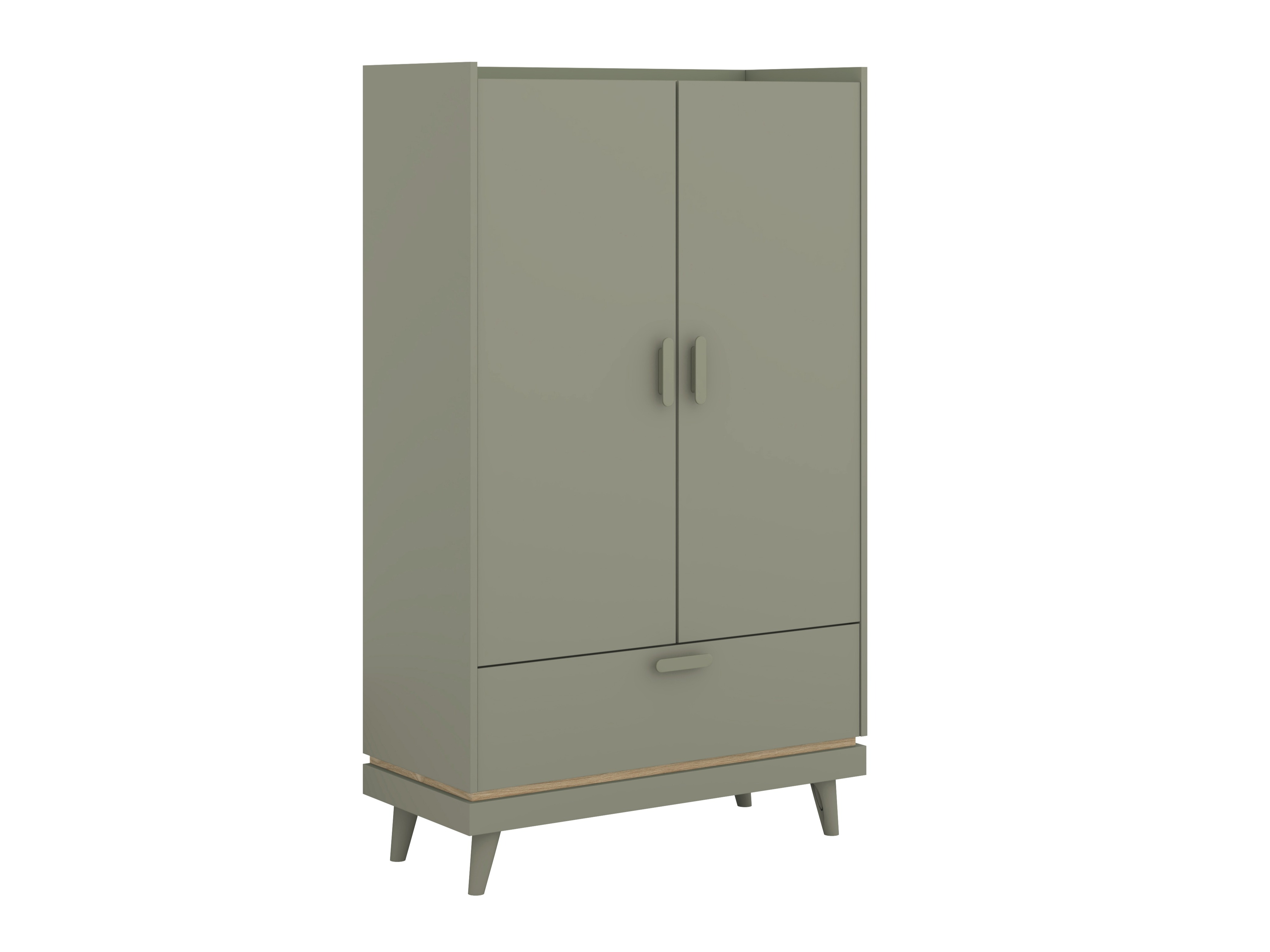 Bookcase Fertalu 105 (Green + Oak)