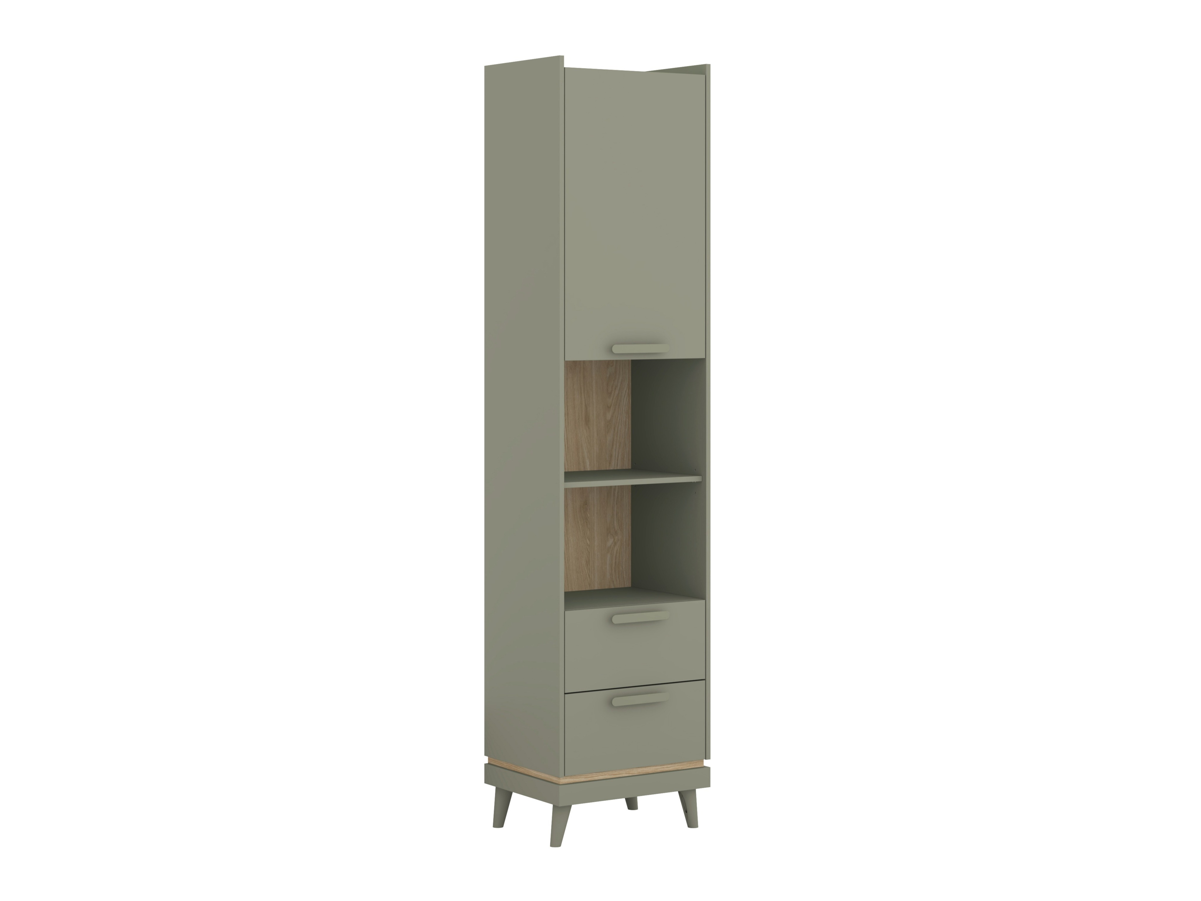 Bookcase Fertalu 106 (Green + Oak)