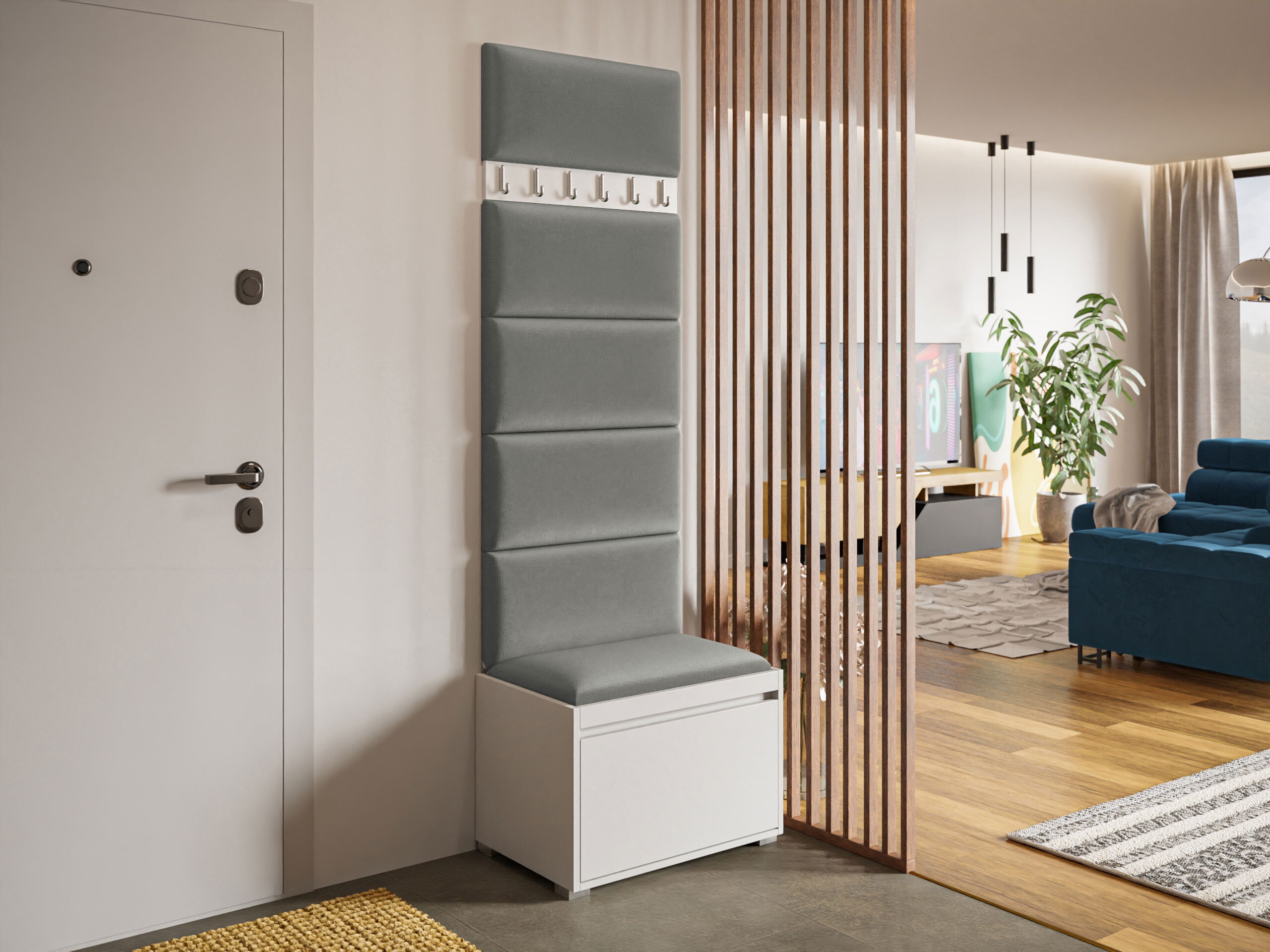 Hallway set Comfivo Pinus V (White + Polo 894)