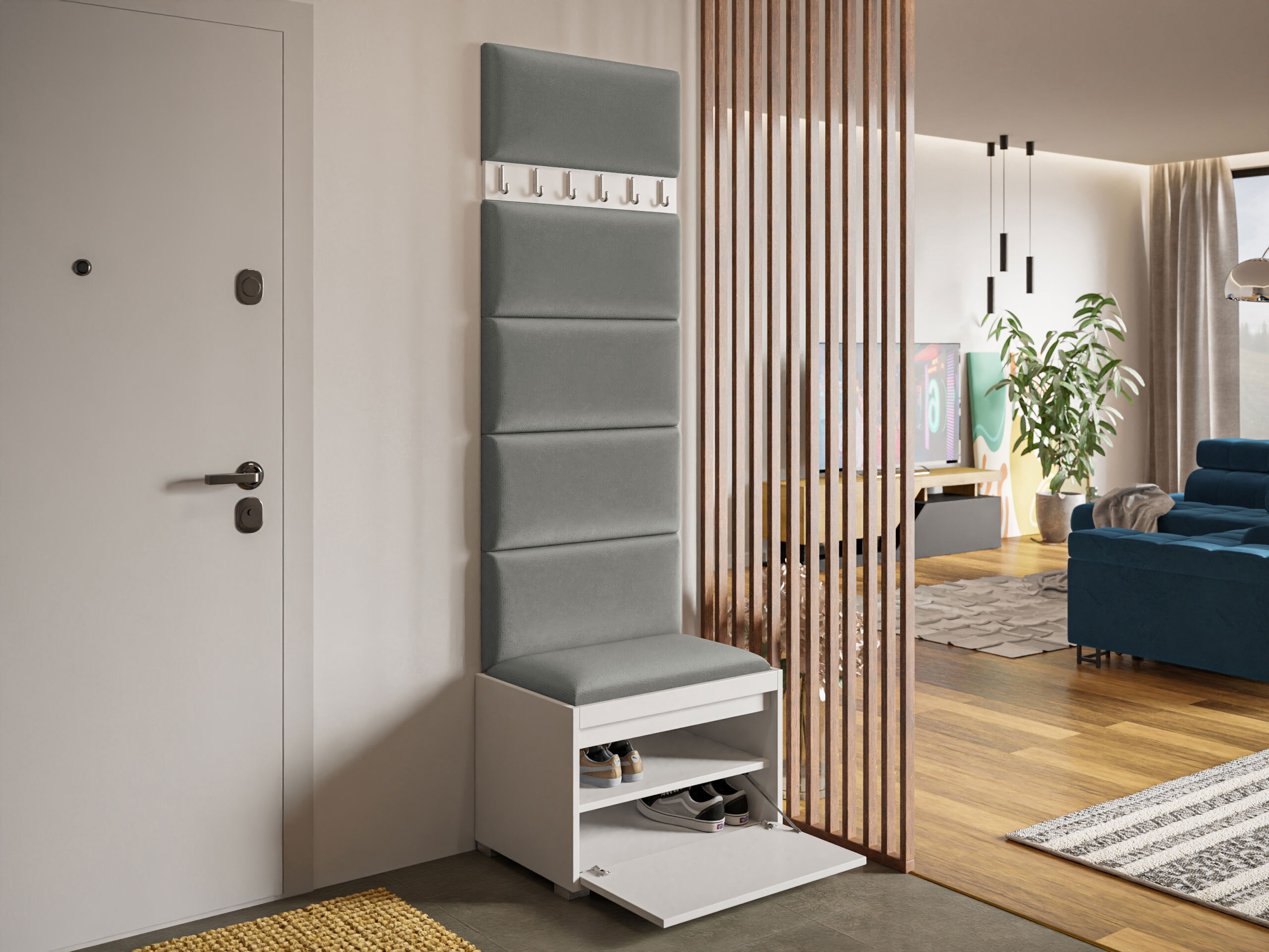 Hallway set Comfivo Pinus V (White + Polo 894)