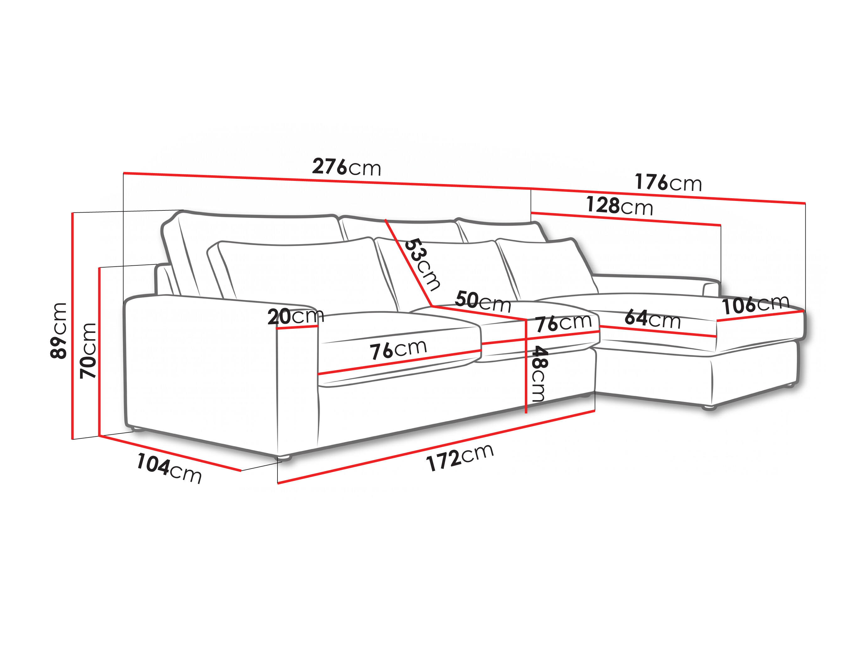 Corner sofa Lufkin 137 (Right)
