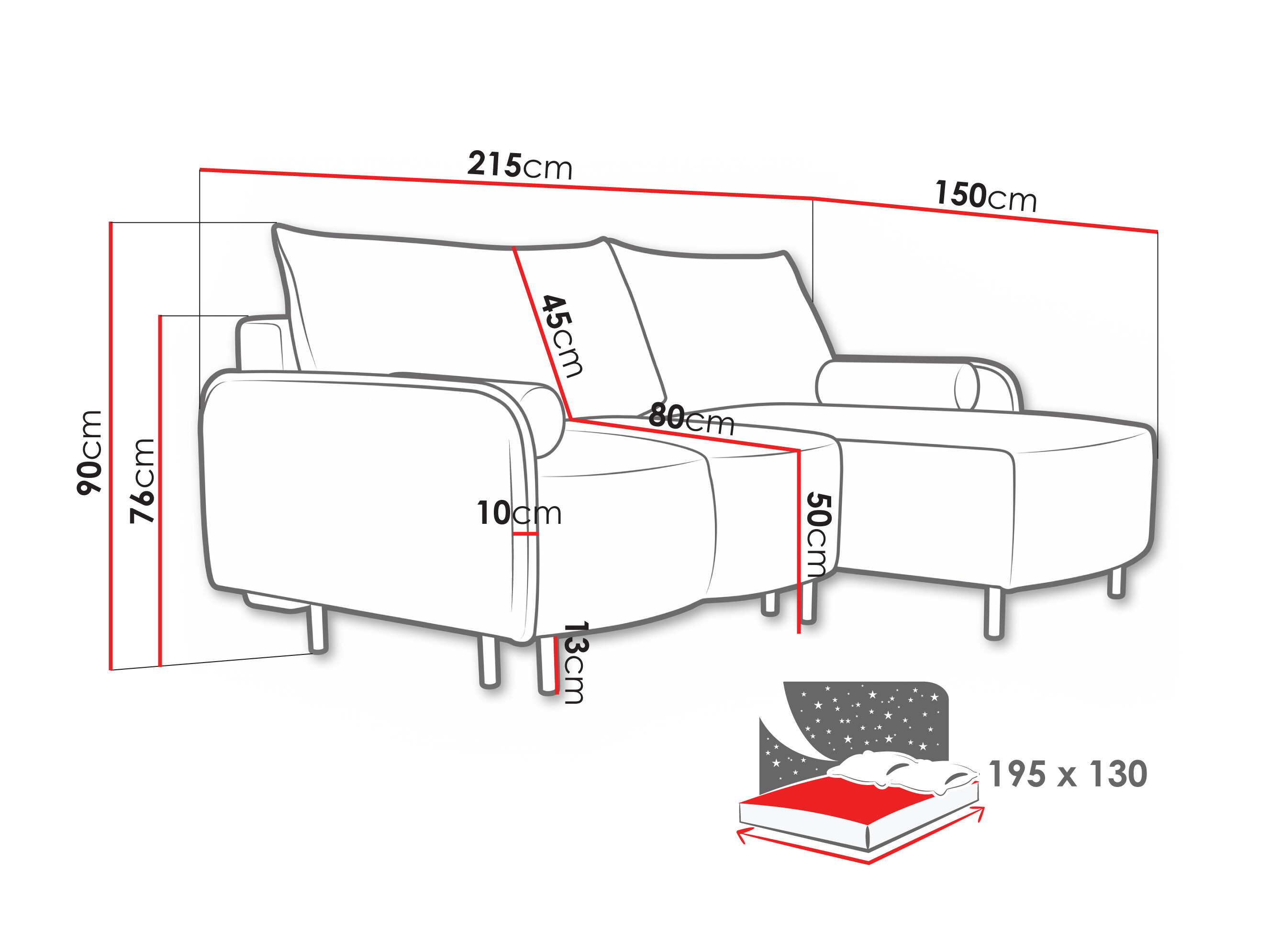 Corner sofa Lufkin 157 (Lincoln 86)
