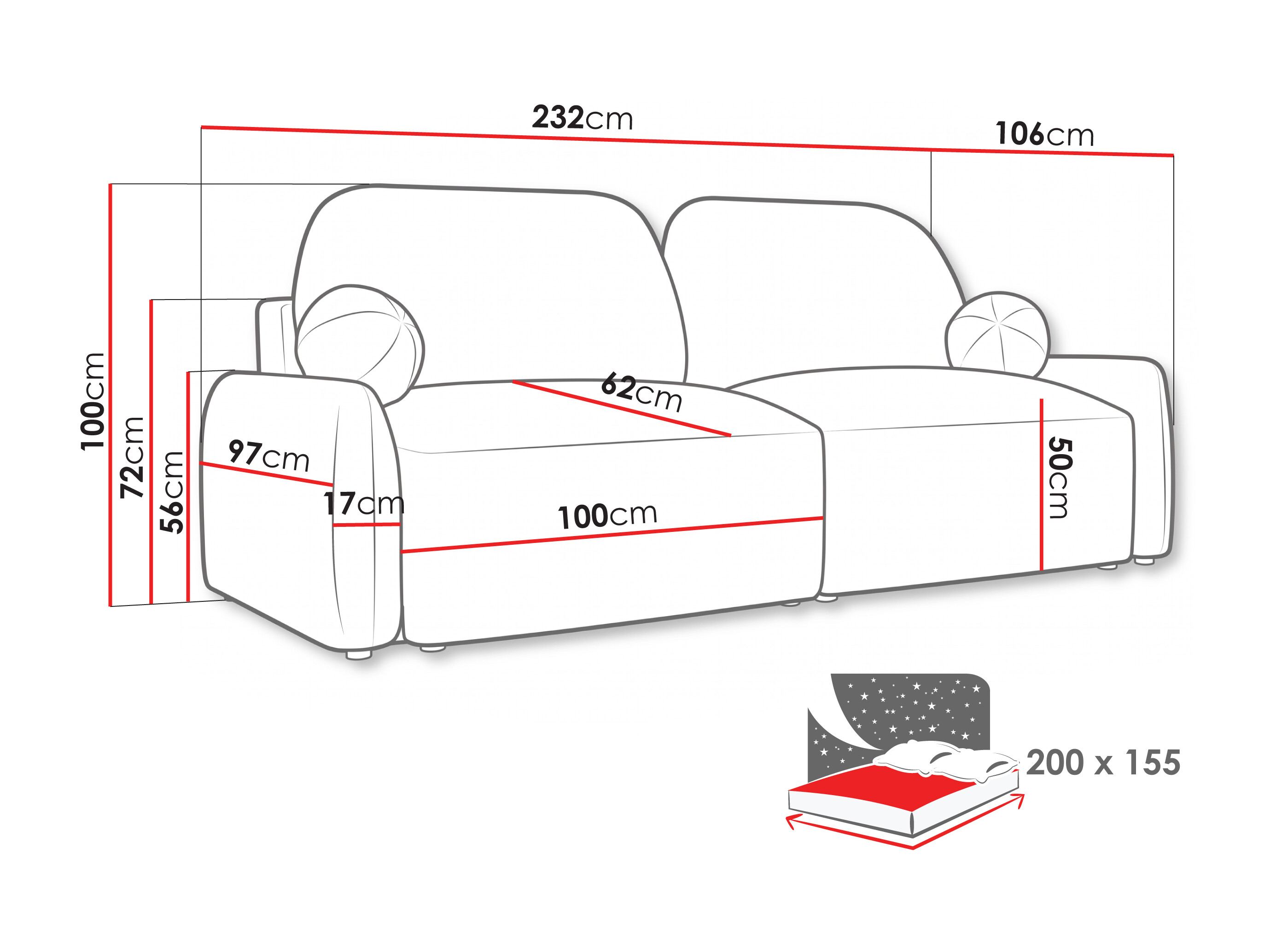 Sofa bed Lufkin 153 (Quelle 83)