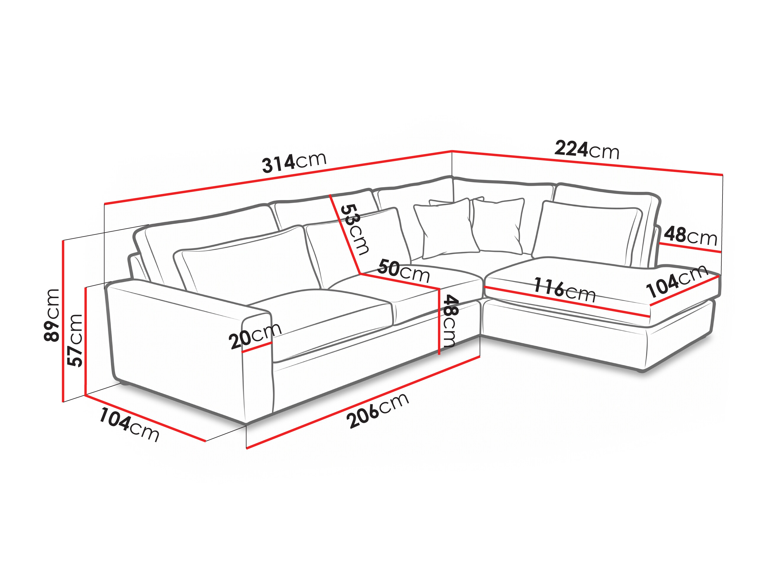 Corner sofa Somava 100 (Lincoln 100)