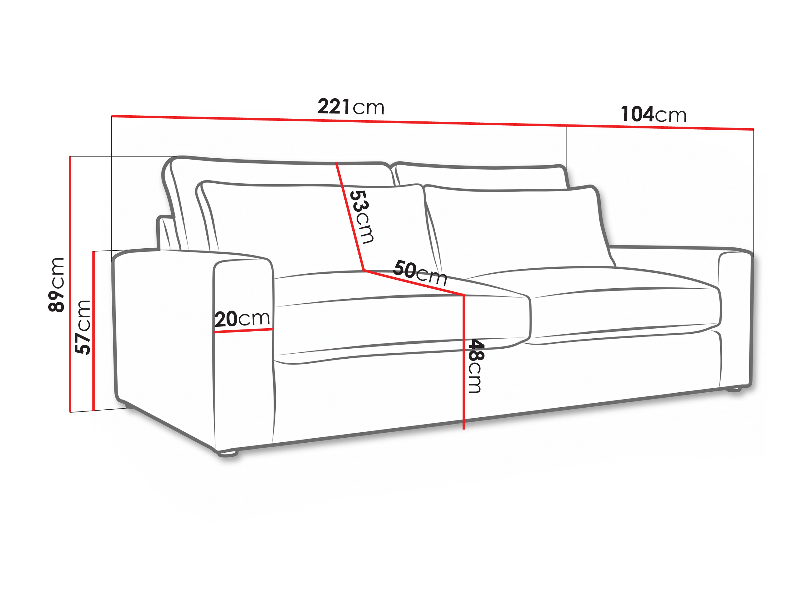 Sofa Lufkin 142 (Lincoln 03)