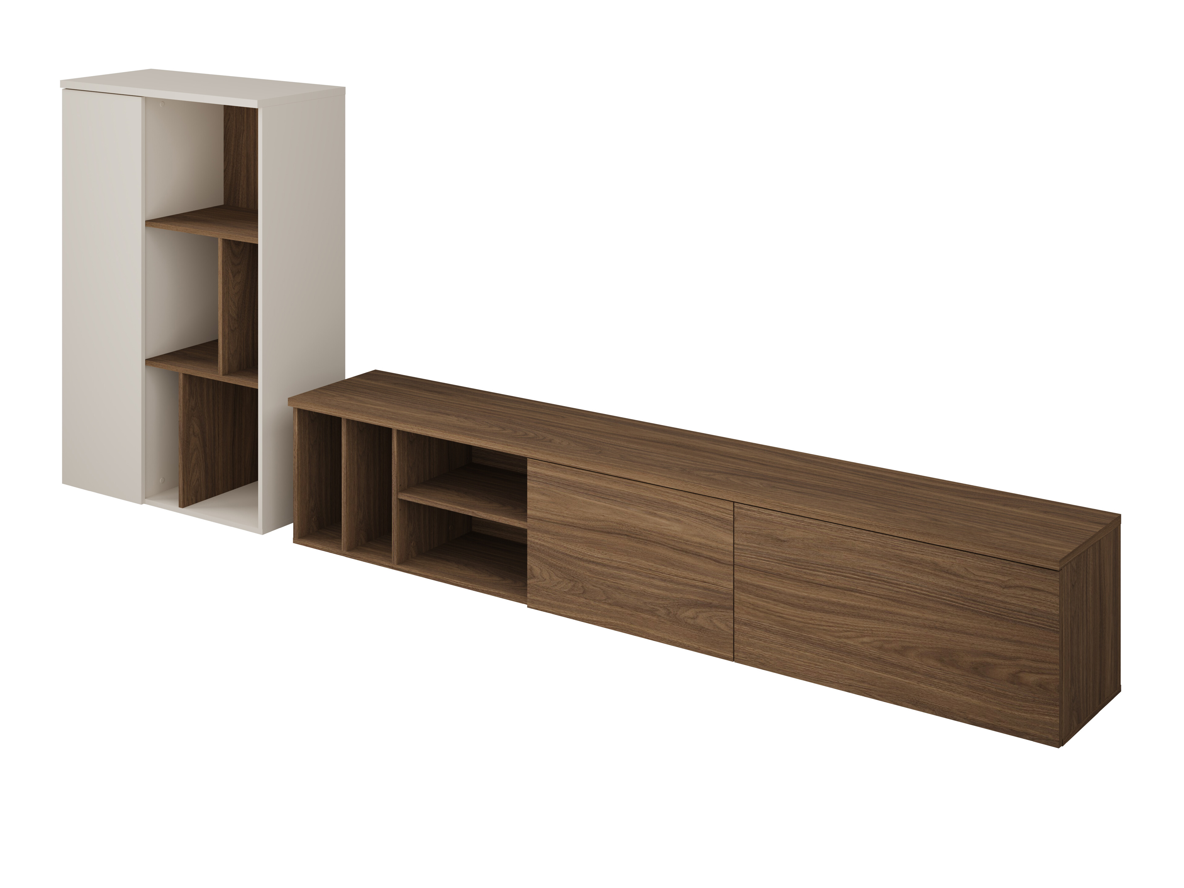 Living room set Austin 399 (Walnut + Cashmere)