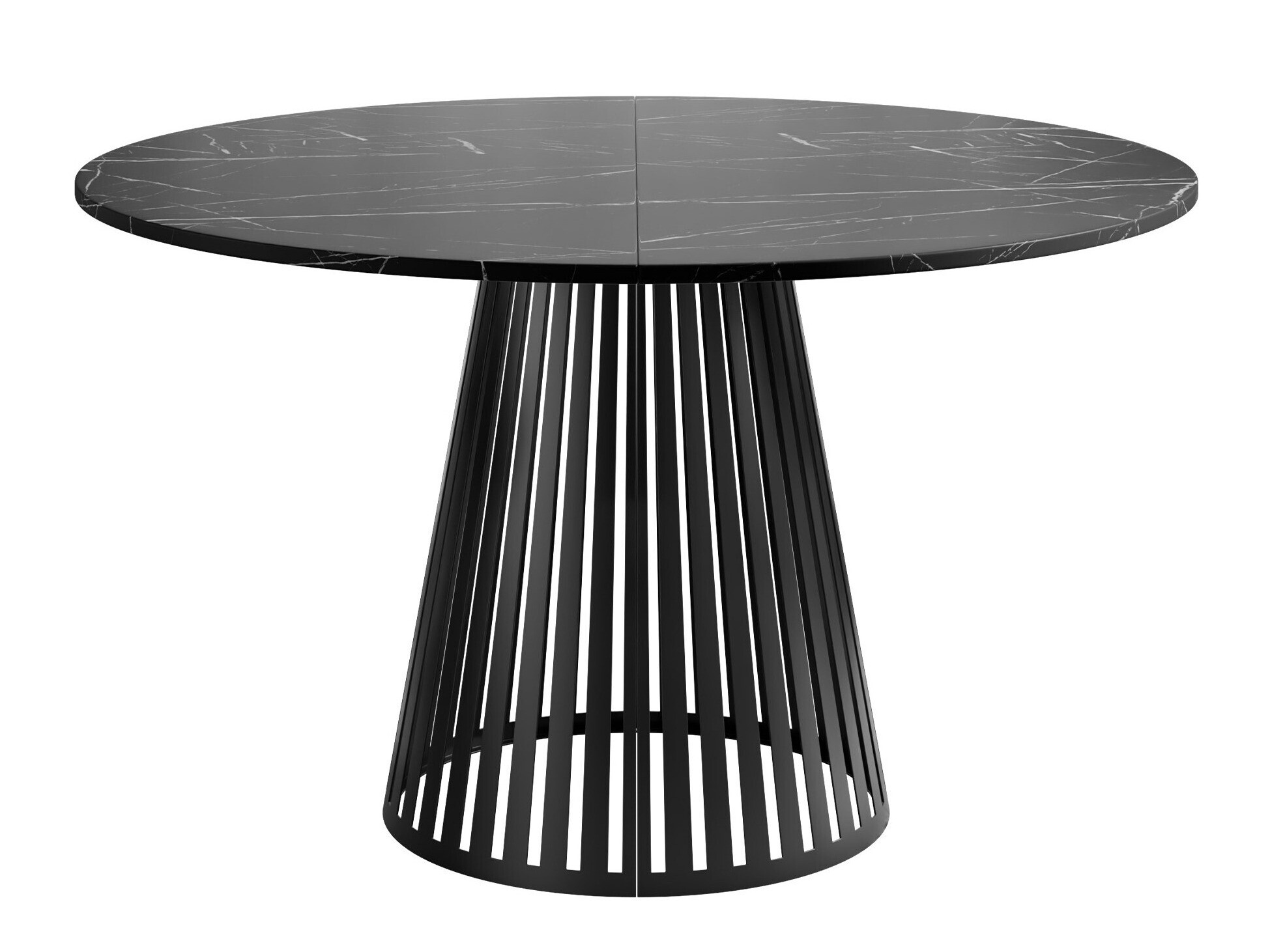 Table Prudentia (Black marble + Black)