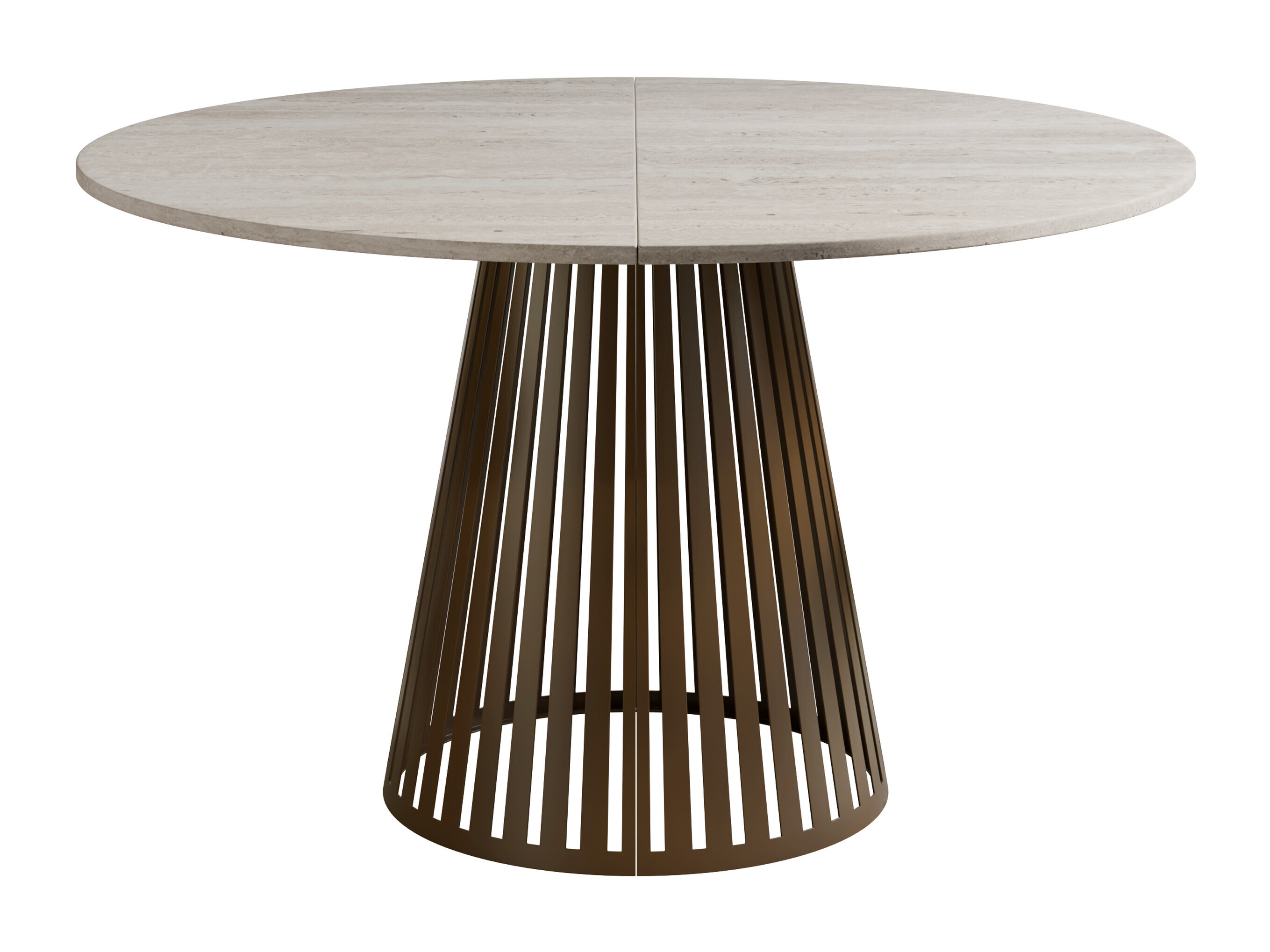 Table Prudentia (Light travertine + Brown)